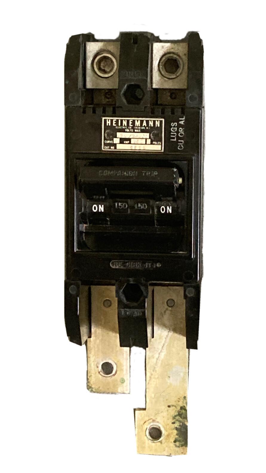 Heinemann CE-33 150 Amp Main Circuit Breaker 2 Pole 120/240 Volt AC Curve:61