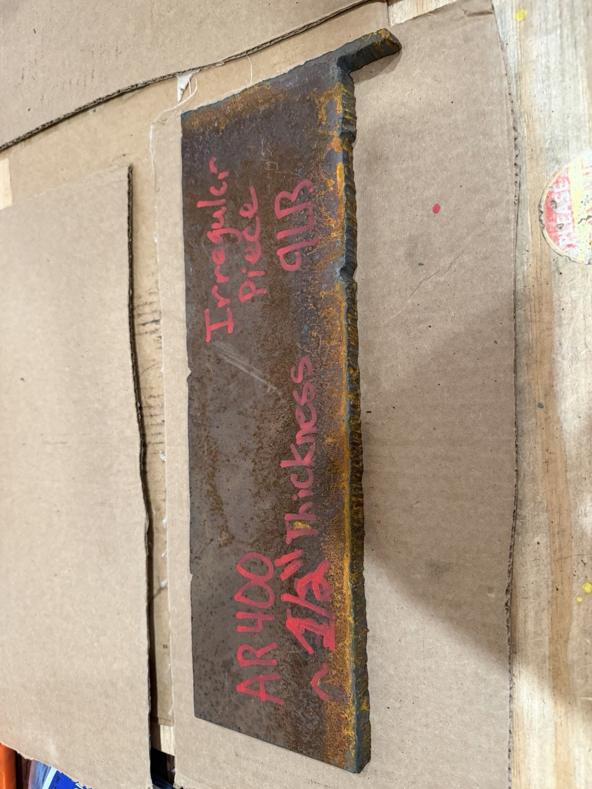 Irregular Piece of Abrasive Resistant Steel Plate – AR400 – 1/2” Thickness