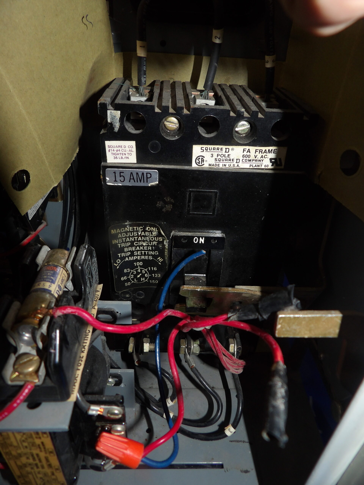 Square D 8536 SCO-3 8998 EC-401 Series B 15A Breaker MCC Motor Control + 1 Ye…