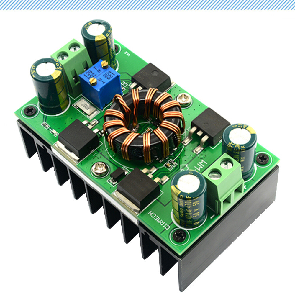 DC 5V~30V 300W 10A CC CV Auto Step-Up Step-Down Buck-Boost Power Supply Module