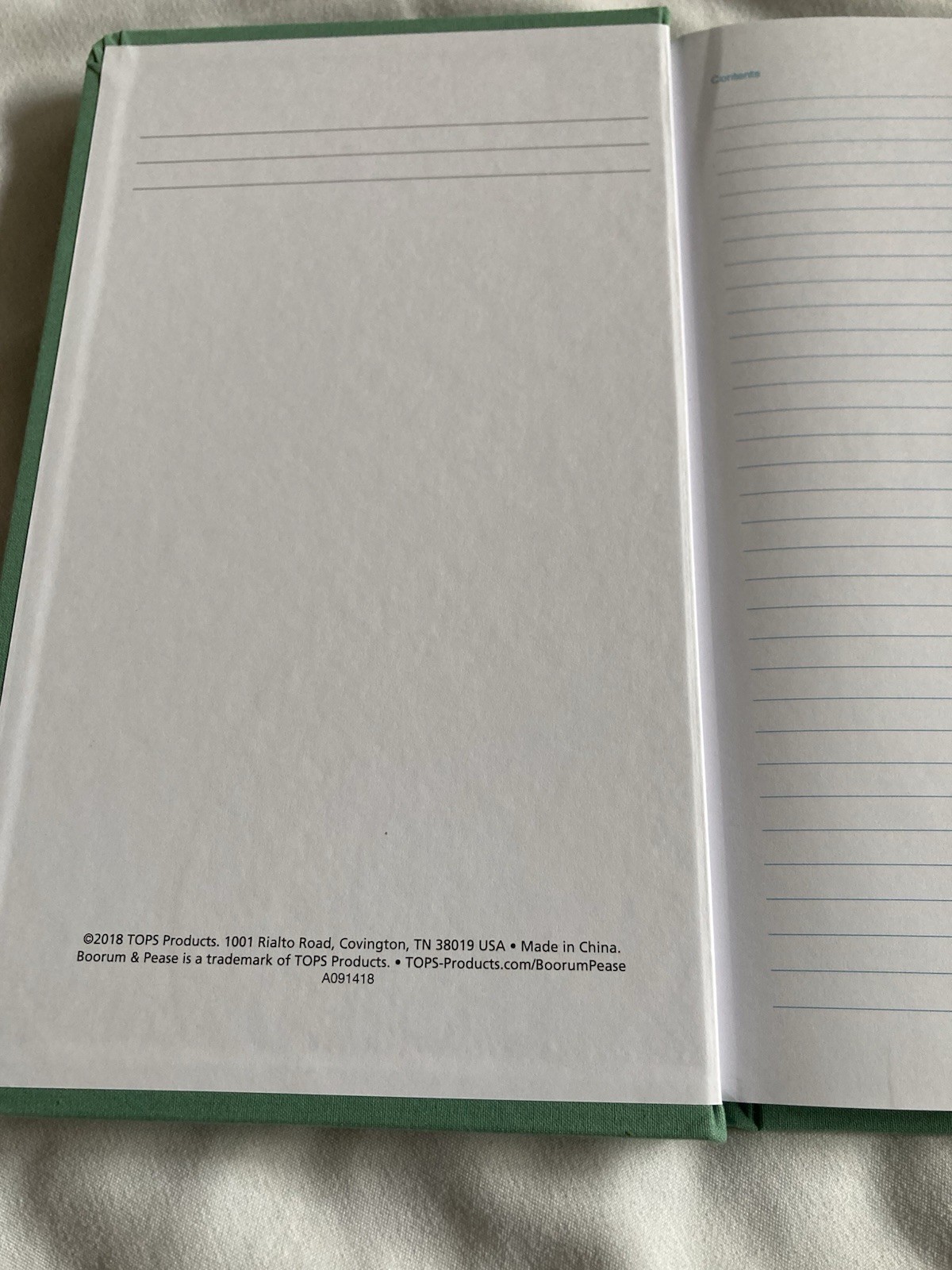 Boorum & Pease 66 Series Account Book Journal Ruled Green 304 Pages Ledger 2018