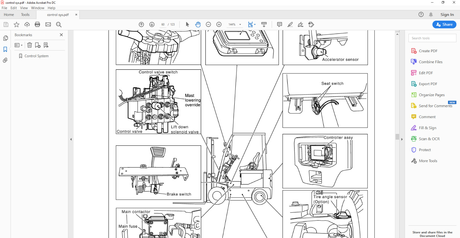 NISSAN FORKLIFT Service Manuals-Parts Manuals on a USB Flash Drive.