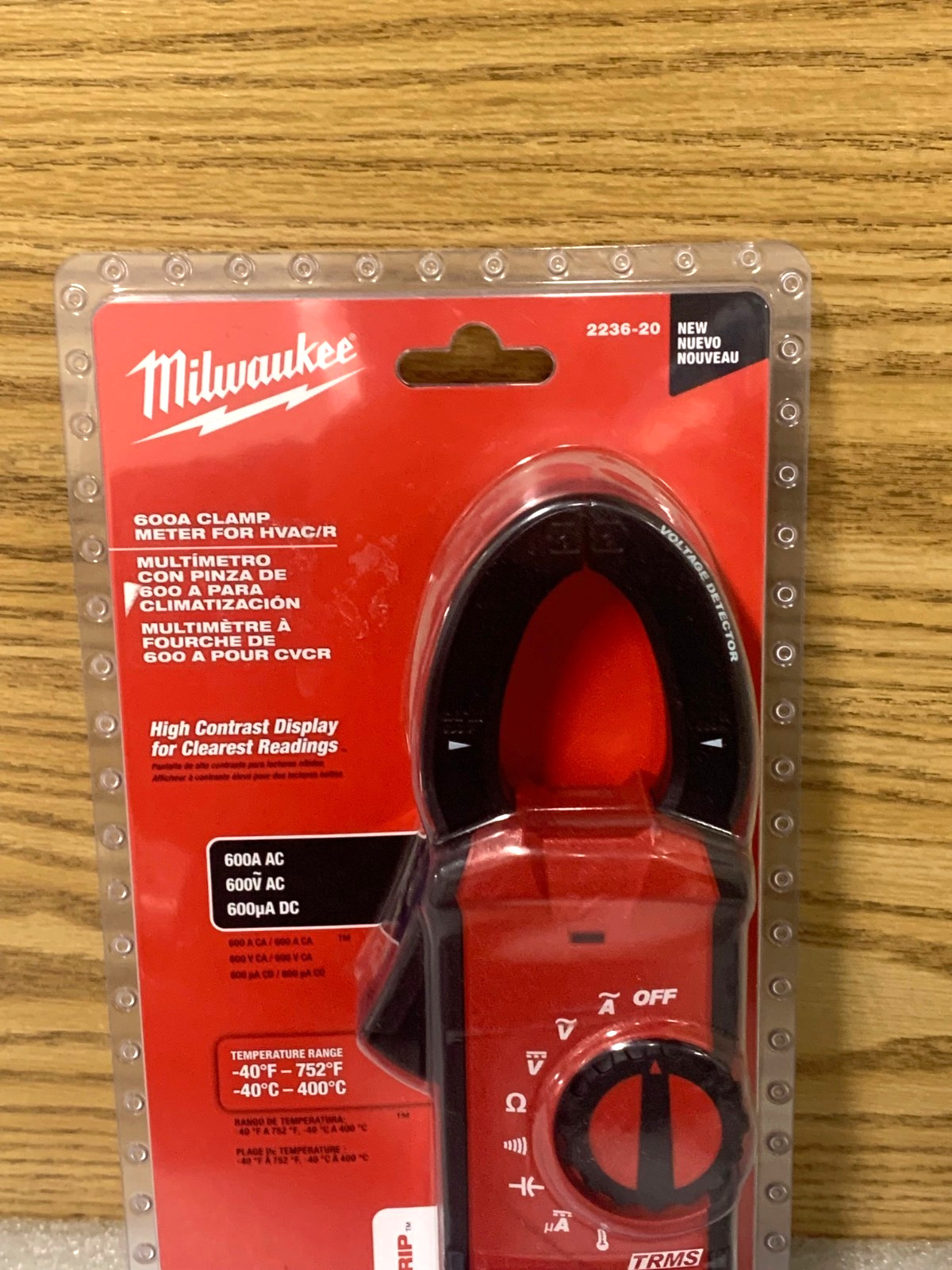 Milwaukee 2236-20 Clamp Meter for HVAC/R – Red