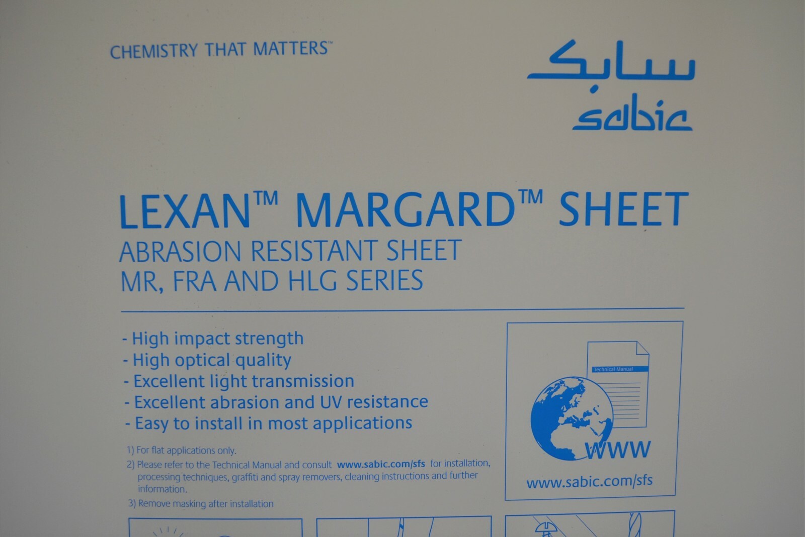 1/8″ x 72″ x 24″ Lexan Sheet Solar Gray MR10 Abrasion Resistant