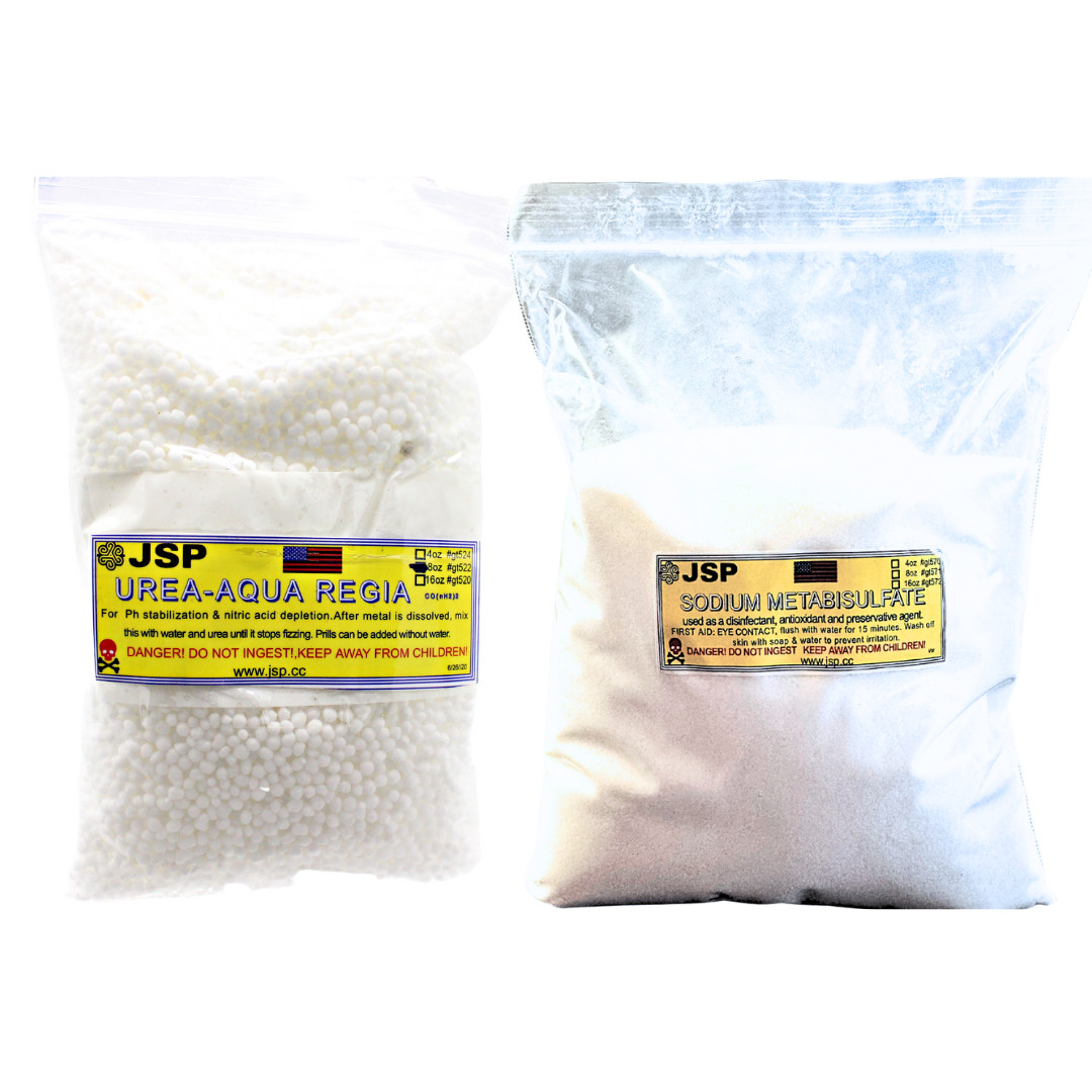 Gold Recovery Kit 1 lb Sodium Metabisulfite 1 lb Urea for Scrap Metal Refining