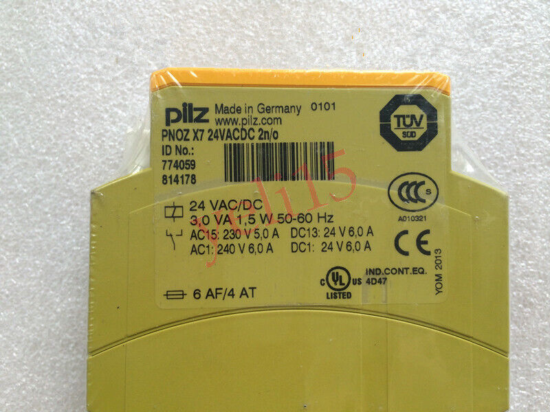 New Safety Relay PNOZ X7 24VACDC 2n/o 774059