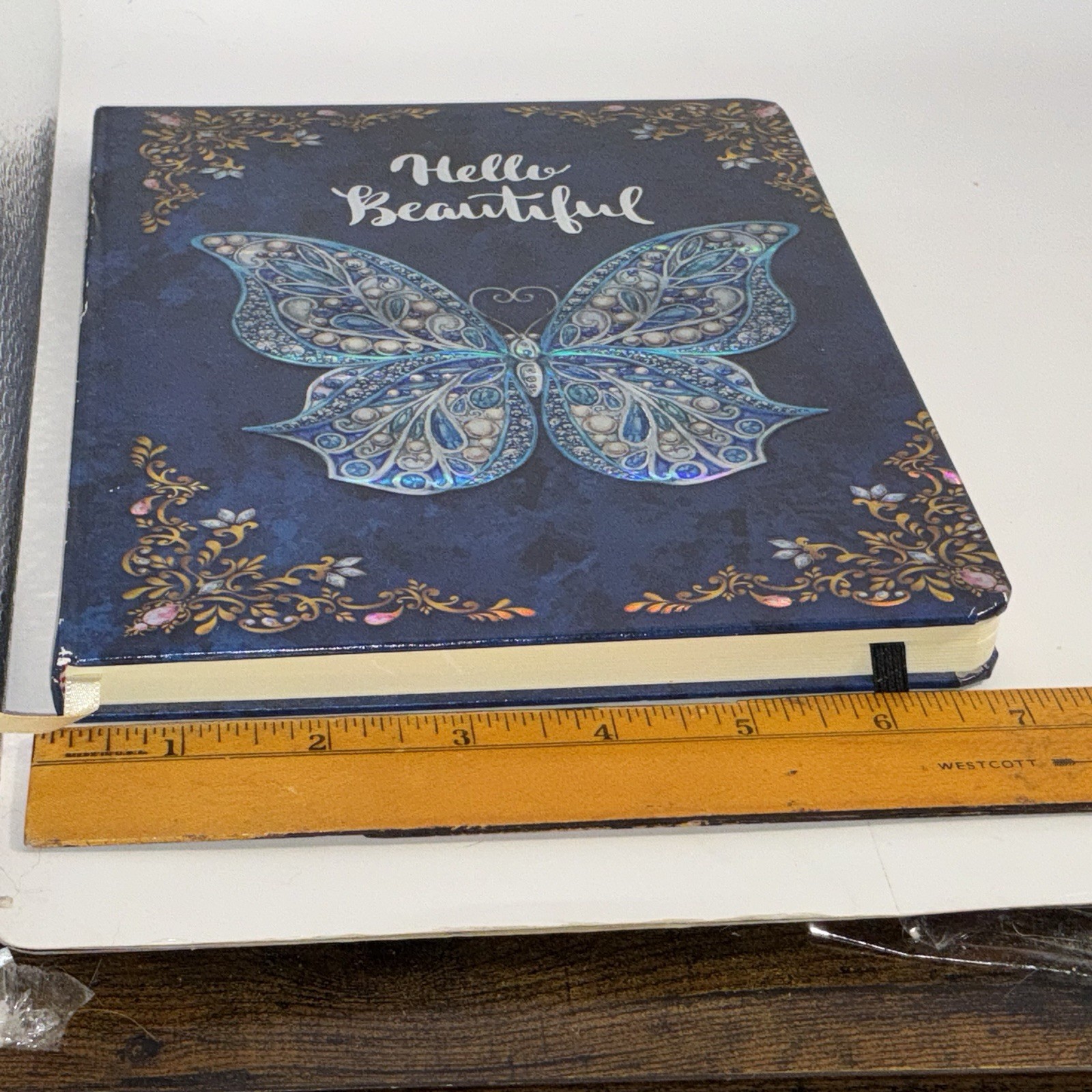 Journal With Bookmark Hello beautiful Butterfly Journal Some Wear On Spine