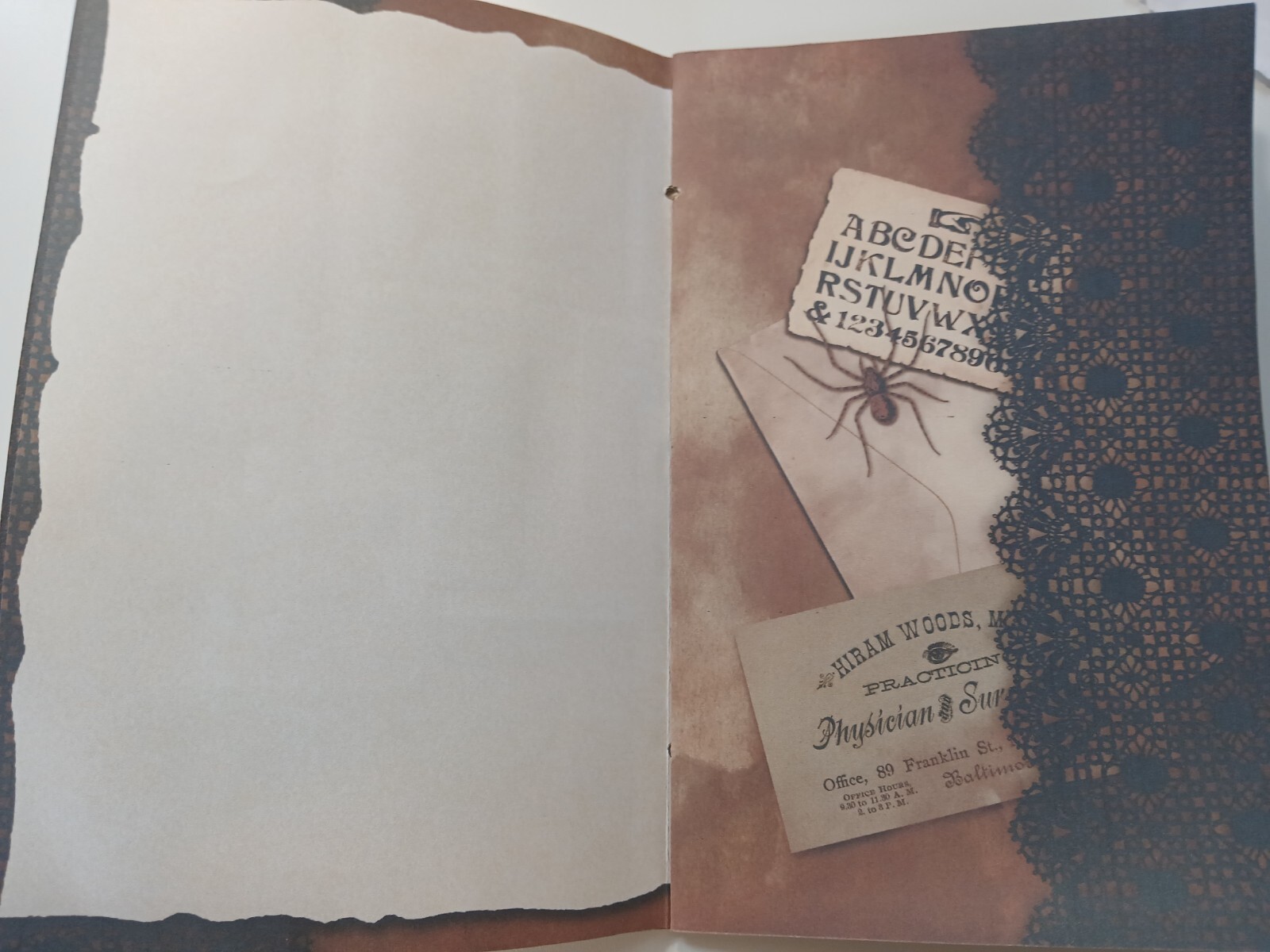 Junk Journal Booklet «AFTER DARK», CREEPY, HORROR, SCARY, 40pg, 30pc Halloween