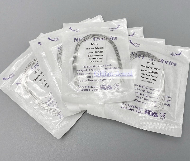 Dental Ortho Thermal Activated Arch Wire Rectangular Ovoid/Natural Form Wires