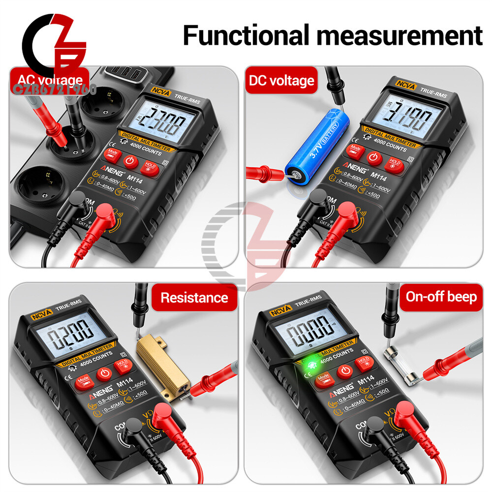 ANENG Digital Multimeter Automatic Voltmeter NCV Resistance Electrician Tester