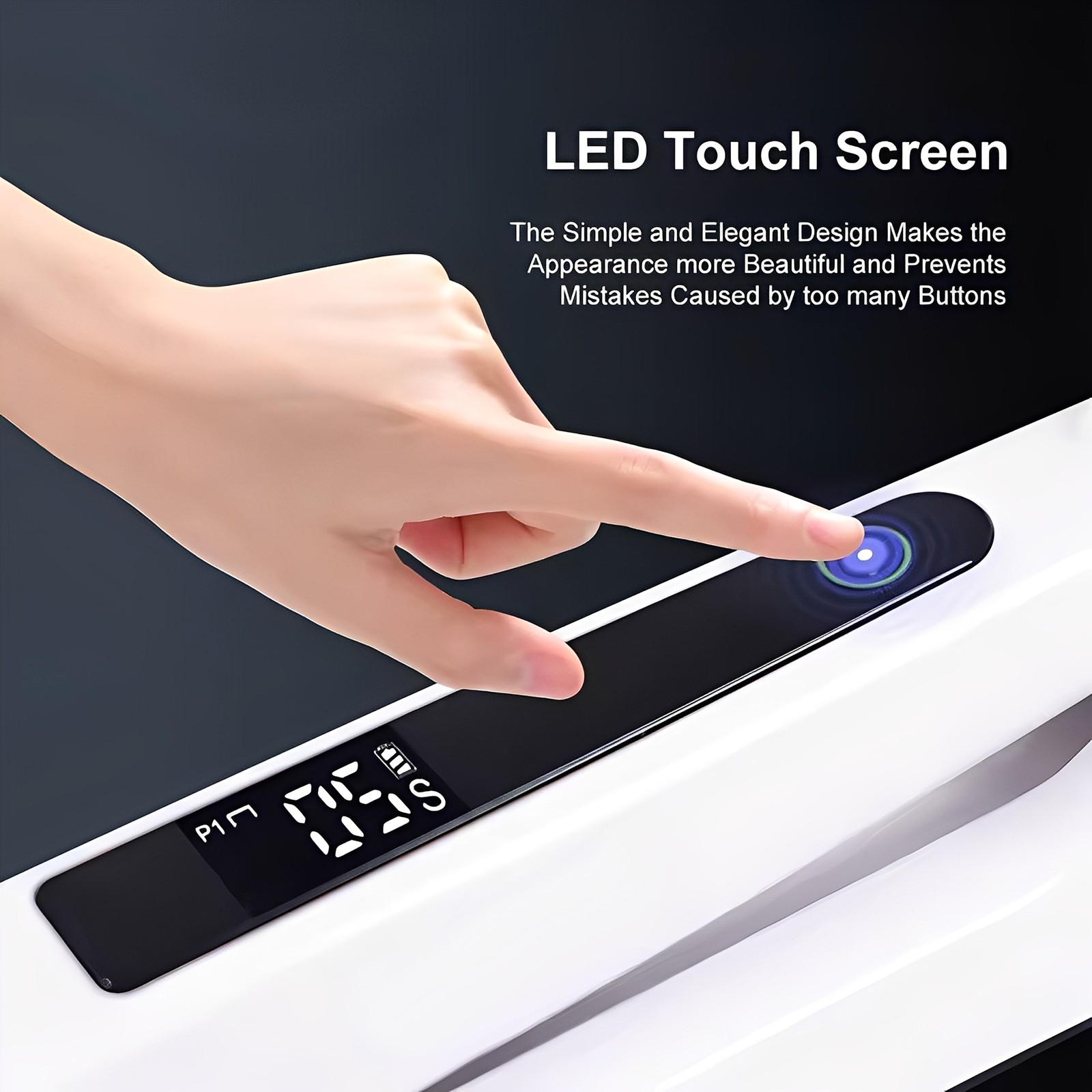 Dental Cordless LED Curing Light Lamp 1 Second Cure 800-2400mw/cm²
