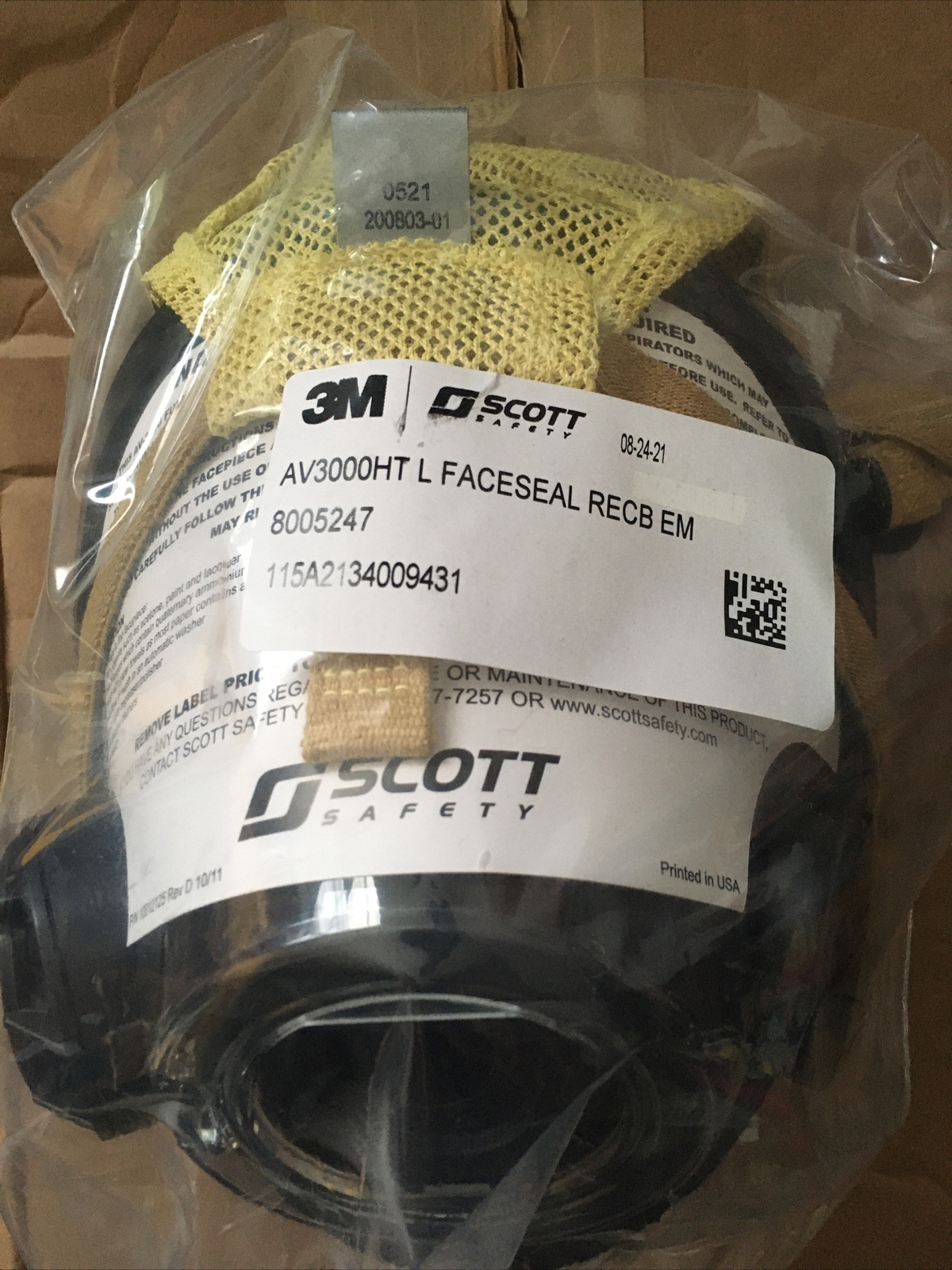 Scott Fire, CBRN & Safety AV3000 HT RECB Size Large Positive Pressure Face mask