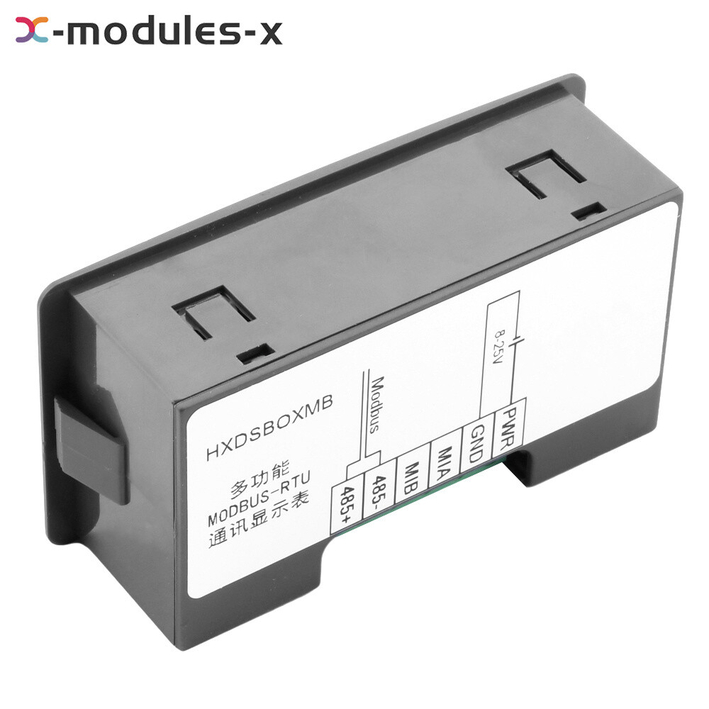 MODBUS-RTU Communication Display Meter RS485 Master-Slave-Monitored DC 8-25V
