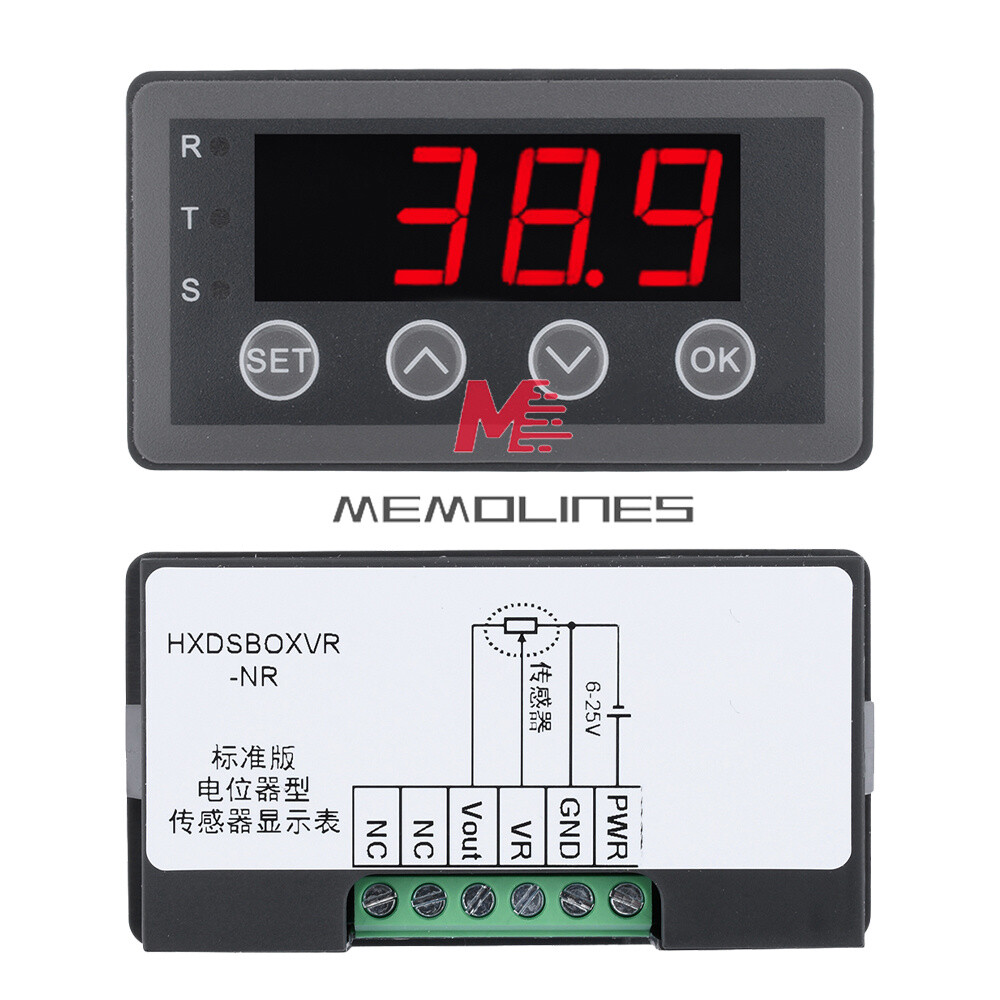 DC8-25V 40/50mA 0.56″ 4-digit Tube Potentiometer Sensor Digital Display Meter