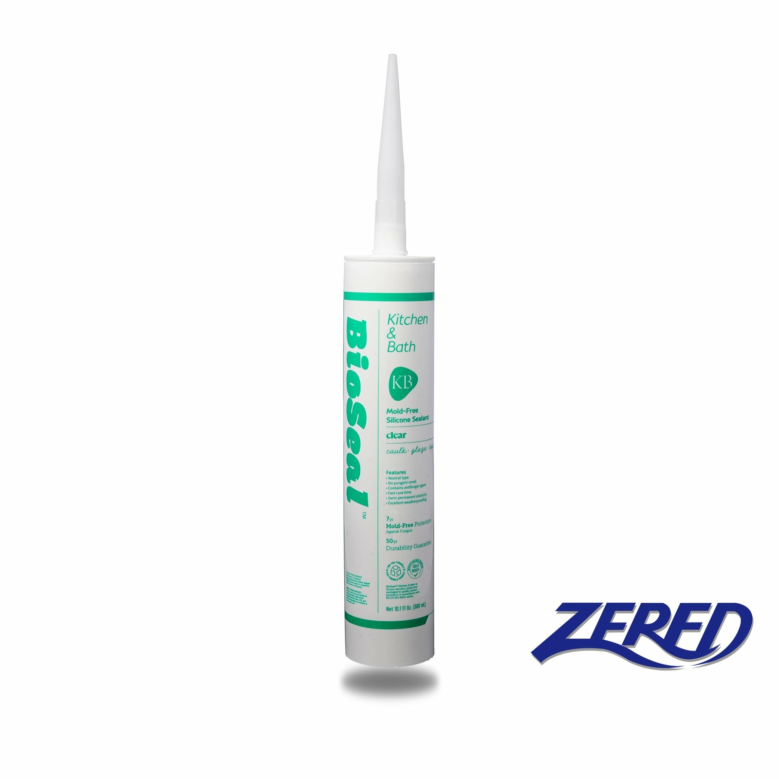 BioSeal Clear Silicone Caulk -No Odor & Mold / Waterproof / No Color Change