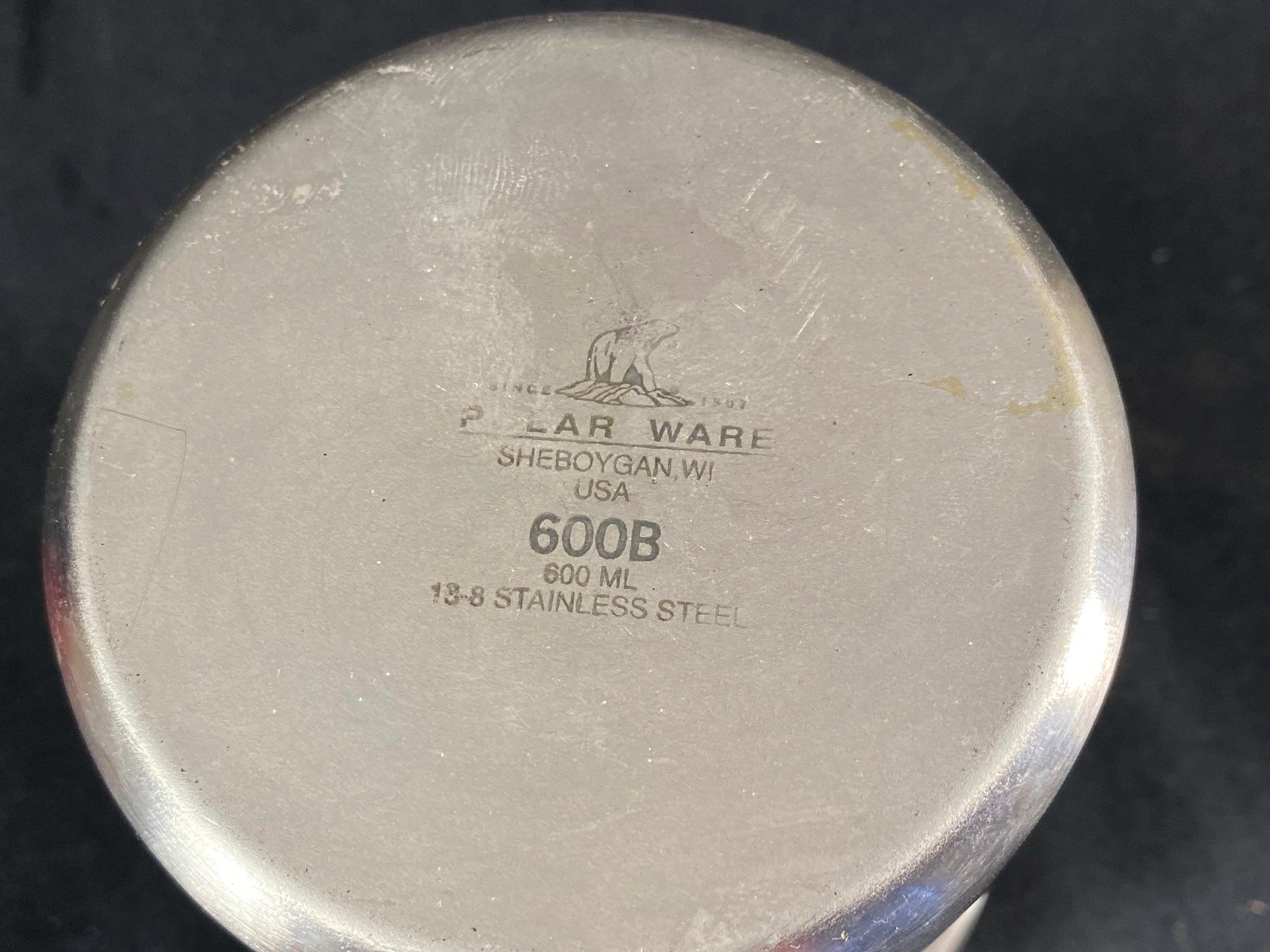 POLAR WARE 18-8 Stainless Steel 600mL Low Form Griffin Beaker Pour Spout 600B