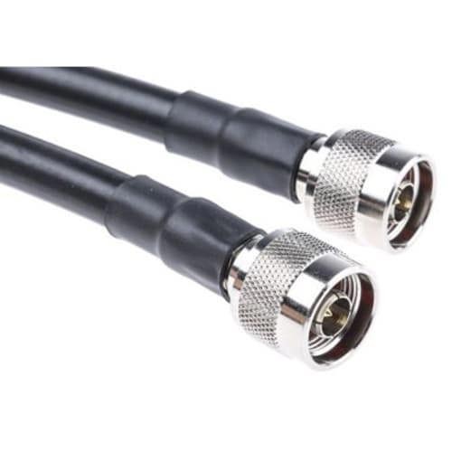 1Pc RS PRO 4262139 Coaxial Cable Male N-Male N RG213 6.6ft (2m) Length Blac