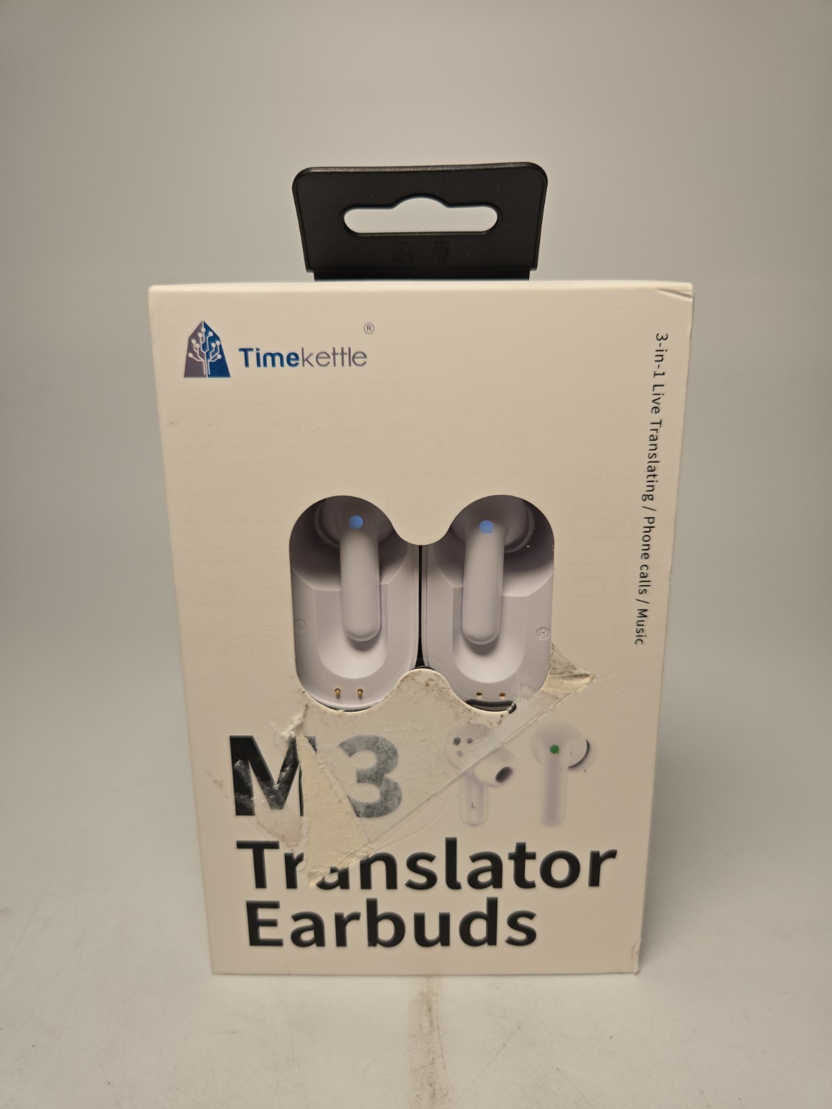 Timekettle M3 Earbuds 3-in-1 Language Translation No Subscription – White Color
