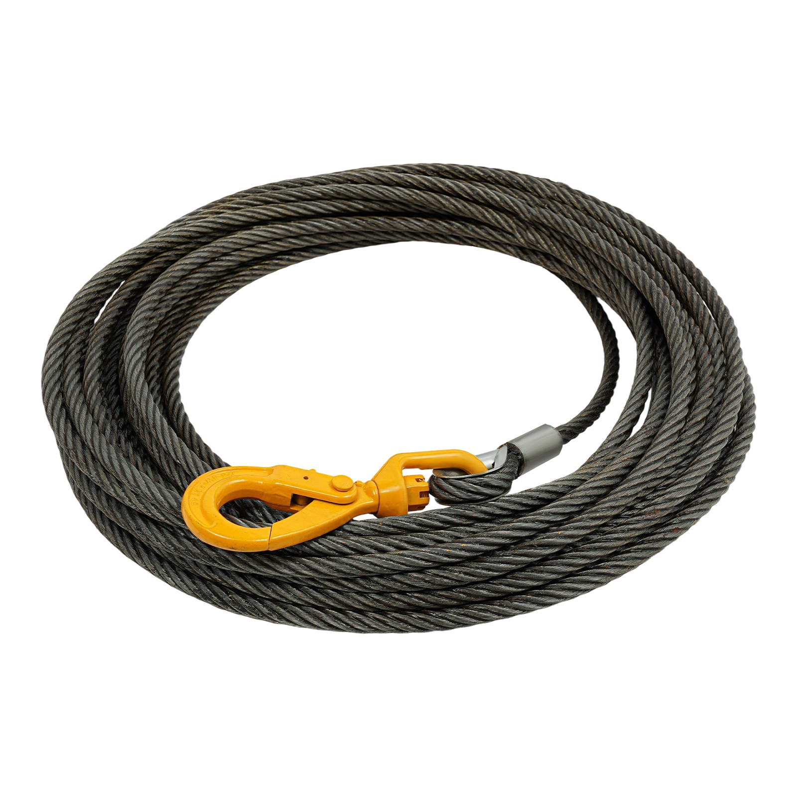 Winch Cable Steel Core Wire Rope /9/16″ Dia. 16inx100FT 4409lb for Truck Towing~