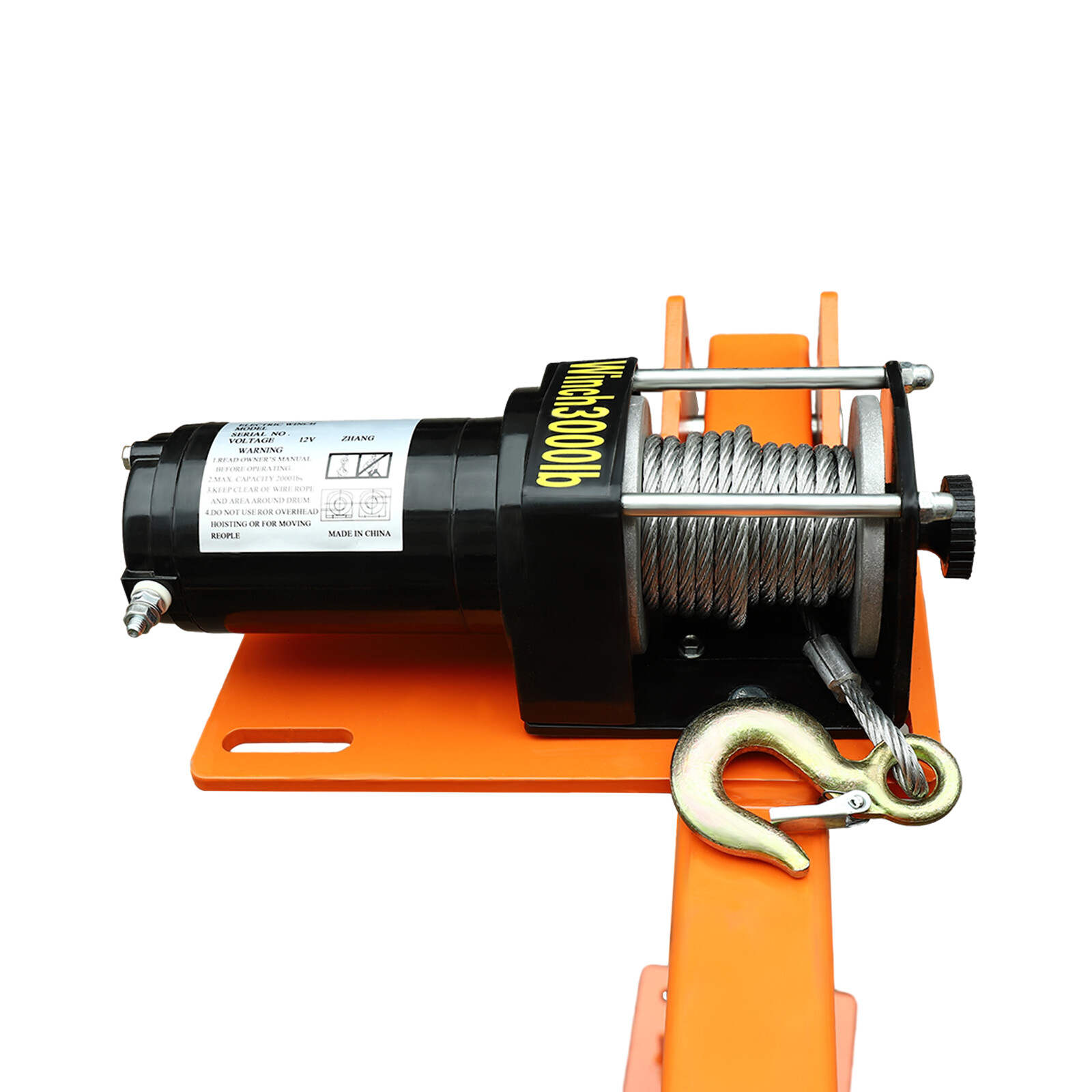 1100LBS Truck-Mount Crane Lift w/12V Electric Winch Pickup Truck Jib Crane Hoist