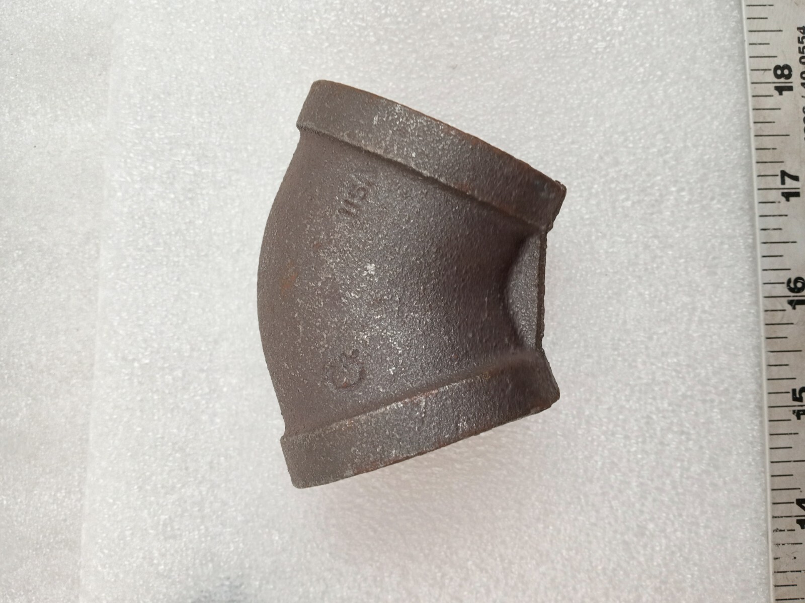 Black Malleable Iron 45 Degree Elbow – 1 1/4 USA MADE & USA SELLER FREE SHIPPI