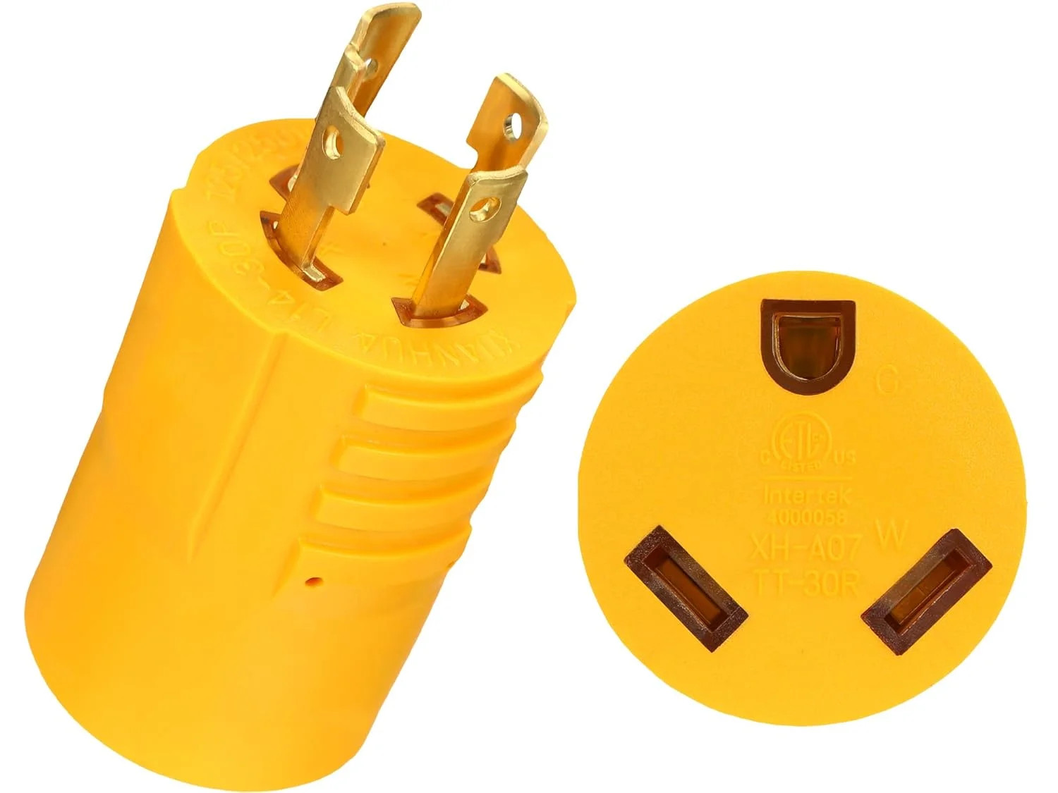 NEMA L14-30P to TT-30R 30 Amp RV Generator Adapter 4 Prong 30A L14-30P Locking M