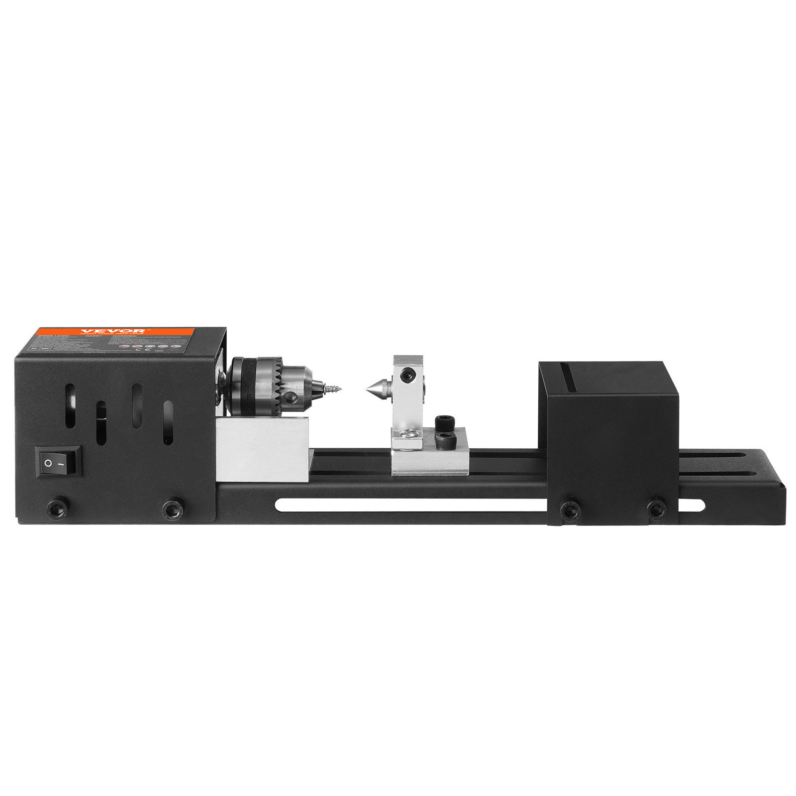 VEVOR Mini Lathe Machine 24V 96W Mini Wood Lathe Tools 2.76 in x 6.3 in 7 Speeds