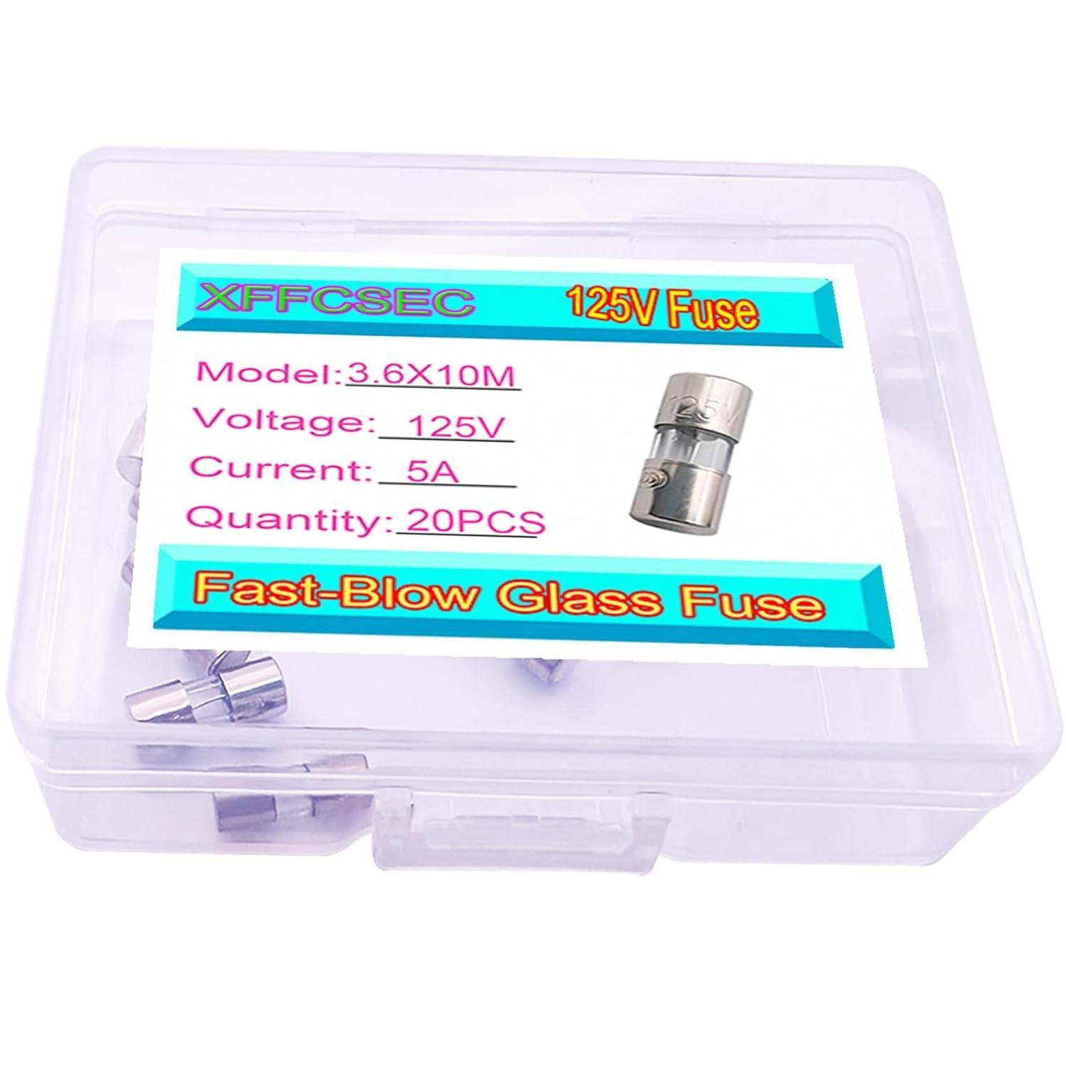 5 Amp Fuse, 125V Fast-Blow Mini Fuse – 5A Max for Fans, PCB, C9, C7, G40 Chri