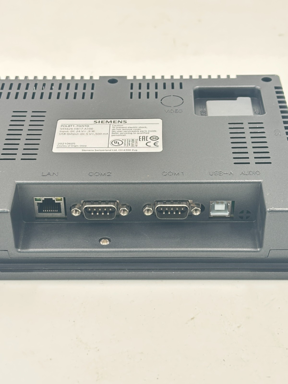 Siemens POL8T1.70/STD S55626-H817-A100 HMI Touch Screen Terminal 24VDC Tested
