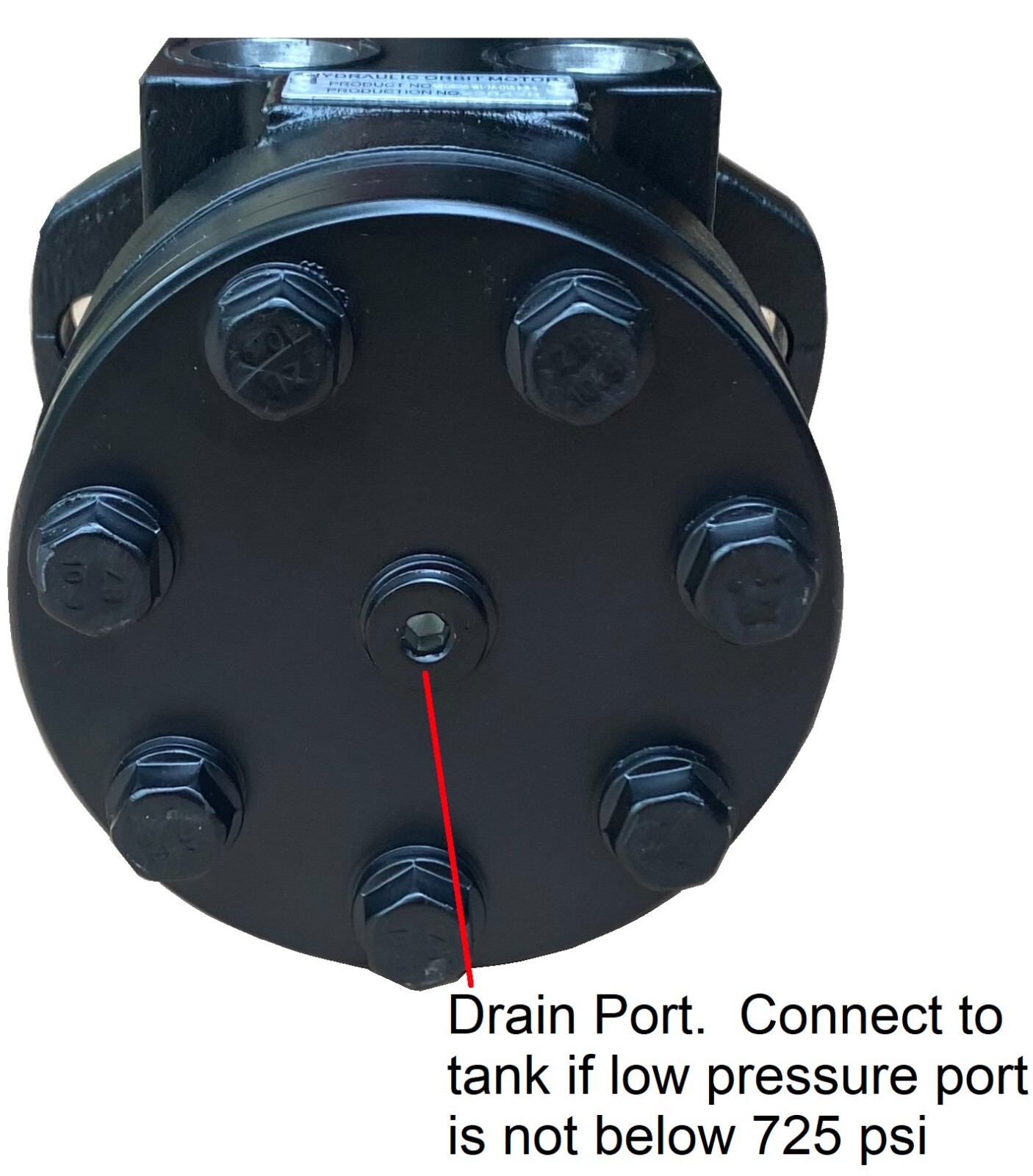Hydraulic Low Speed High Torque Orbital Motor 50-500cc 760rpm 14.5gpm Bi-rotate