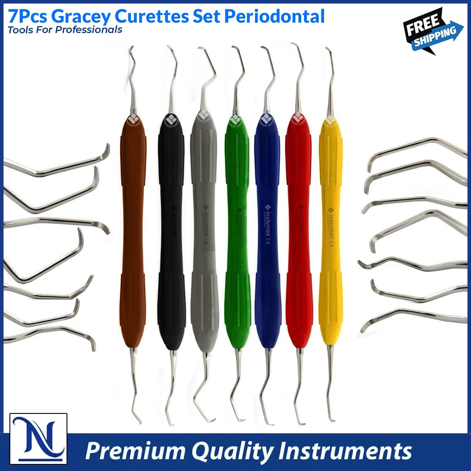 Silicone Handle Dental Scalers for Periodontal Root Planing | CE Certified