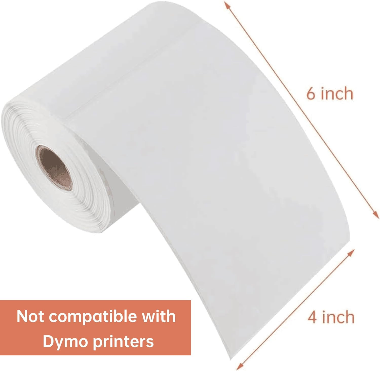 4000 Count 4″ X 6″ Direct Blank Thermal Shipping Labels with 250 Labels/Roll – C