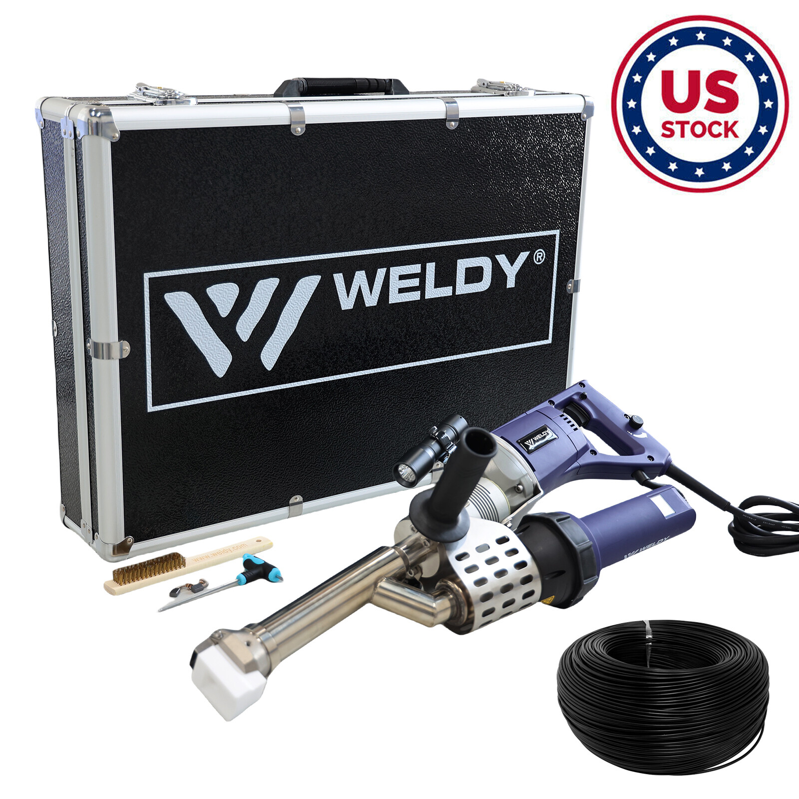 Weldy 230V Booster EX3 Plus Digital Plastic Hand Extruder + 5kg Welding Rod HDPE