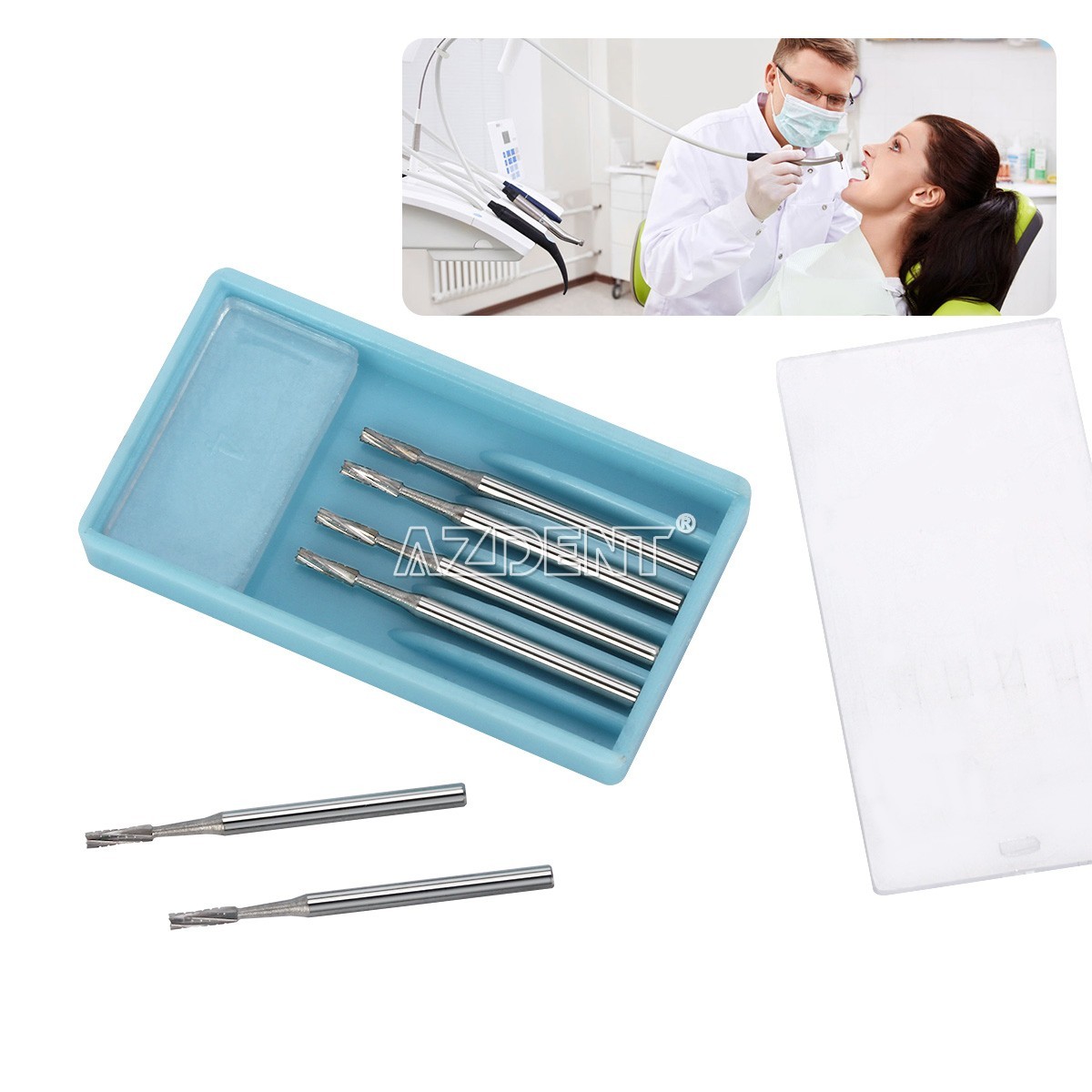 Root Surgical Carbide Bone Cutters Separating Burs Drills 28mm FG Dental