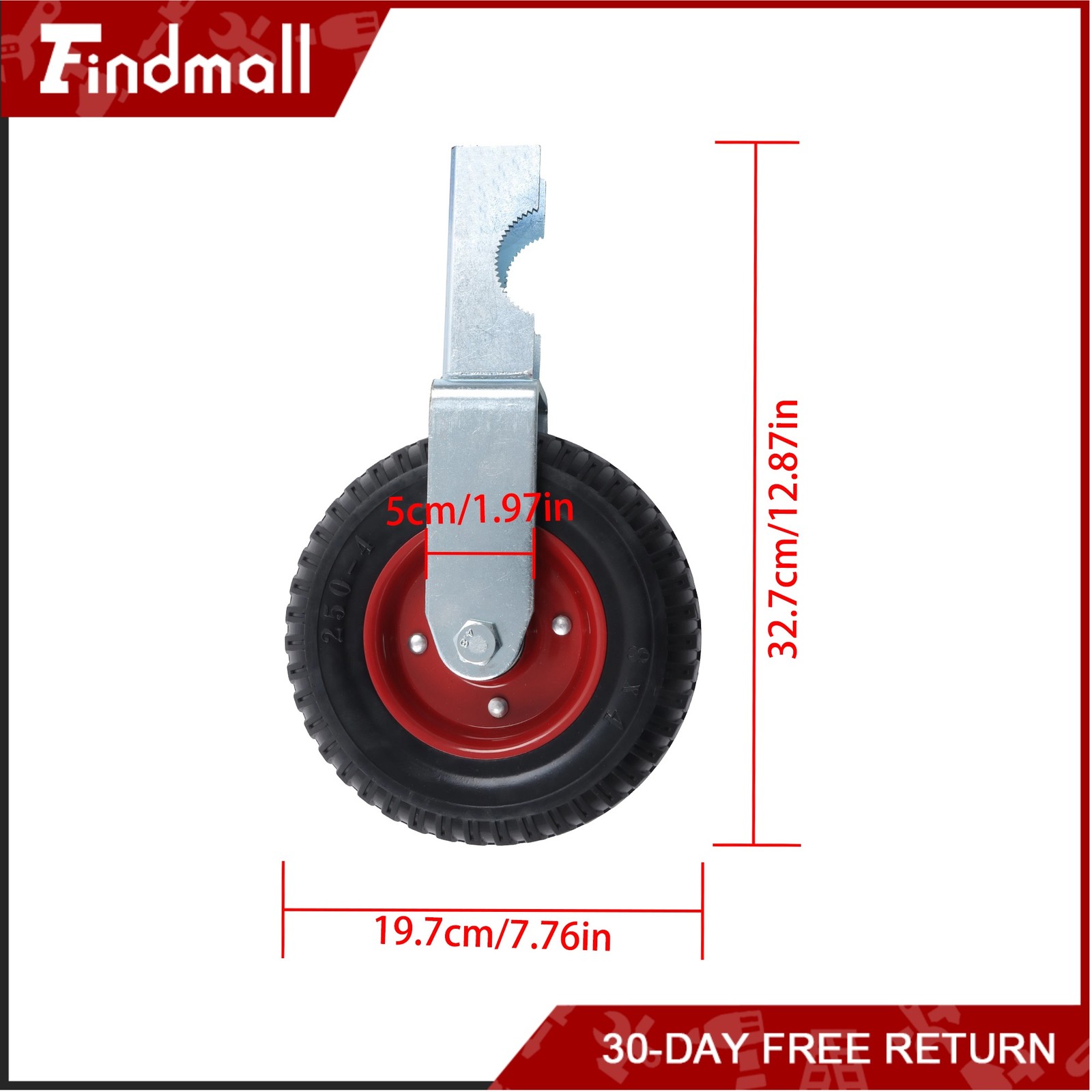 Findmall For Chain Link Fence 1-5/8-2In Diameter 8″ Caster Wheel Gate 400Lbs