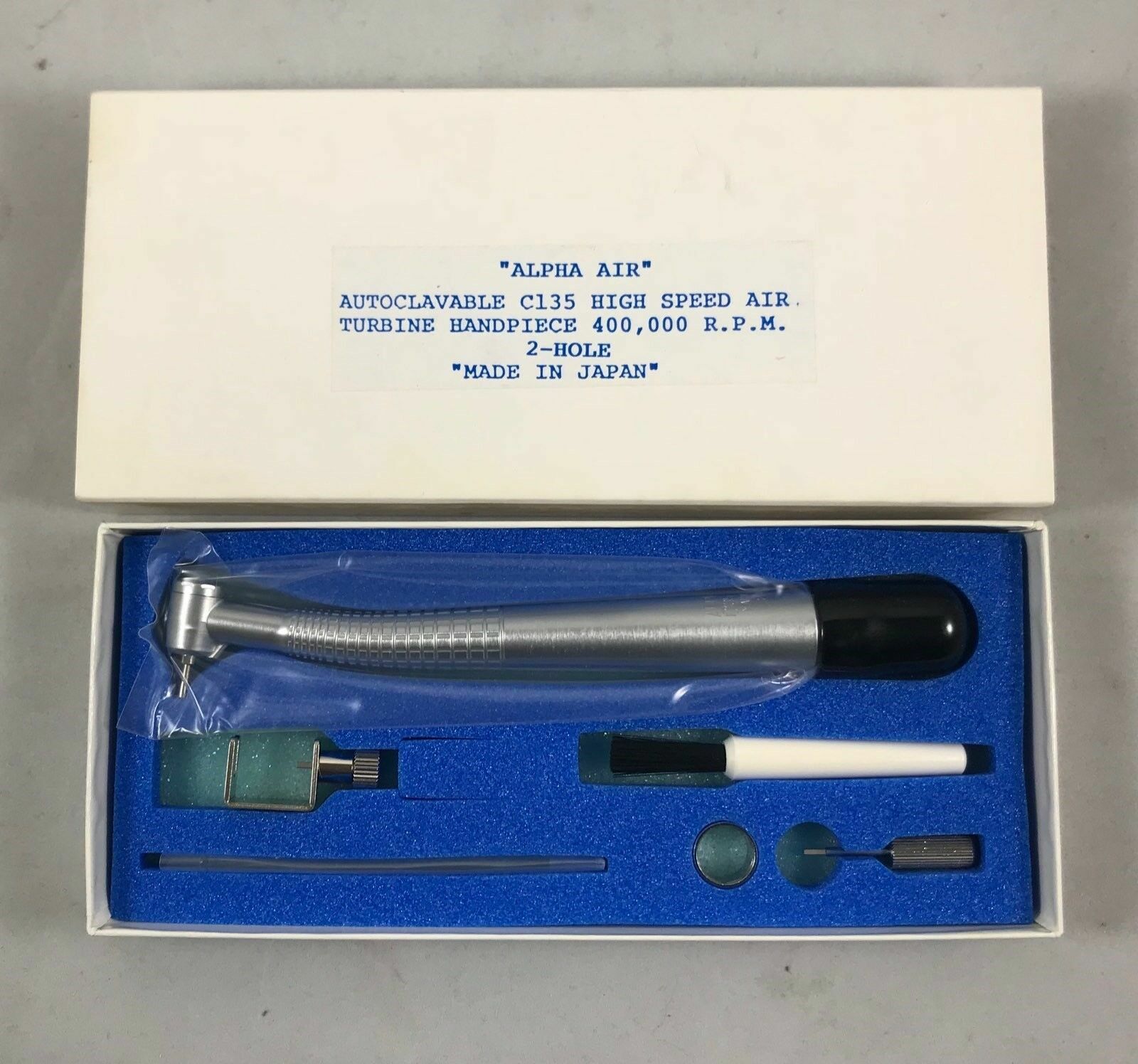 Autoclavable High Speed Handpiece 400,000 RPM 2-Hole ALPHA AIR -FDA