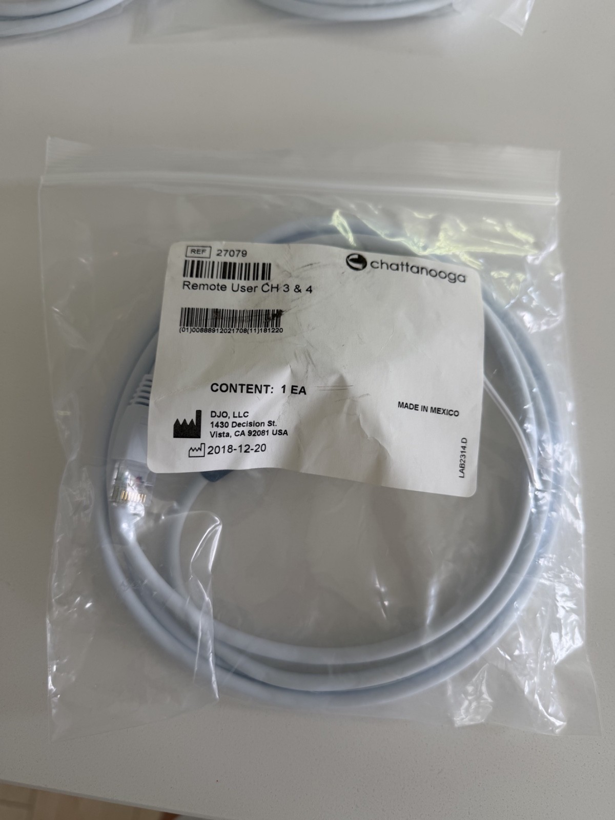Chattanooga Remote User CH 1 & 2 (REF 27508)