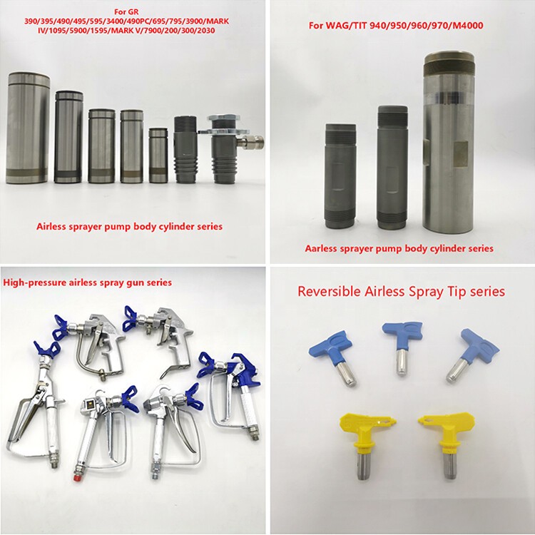 63:1 Factory direct sale Korea Pneumatic Airless Spray Pump Cylinder Liner