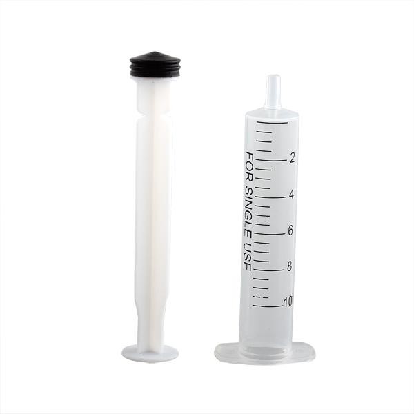 10 Syringe Luer Slip Tip 10mL Liquid Clear Plastic Sterile Medical/Animal Feeder