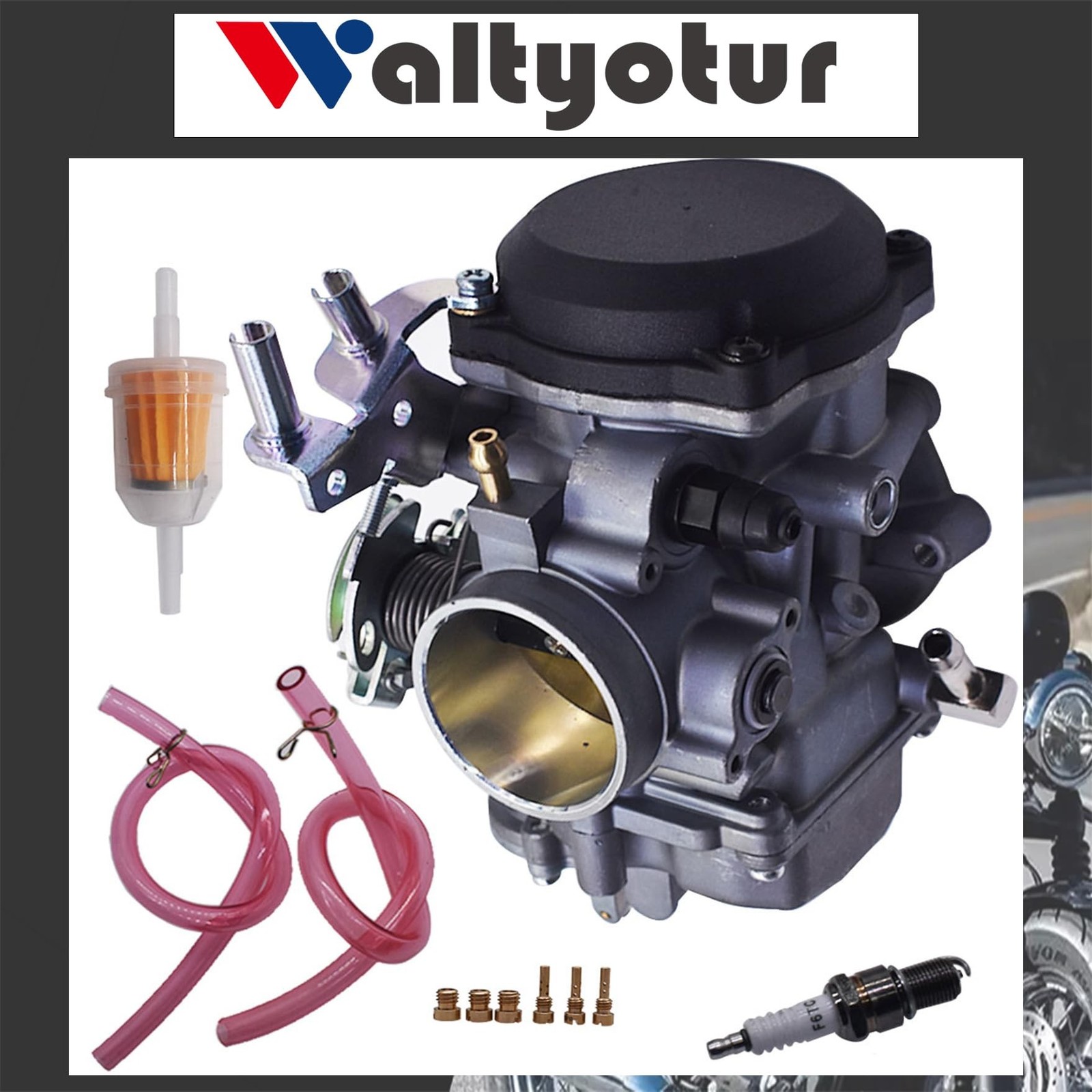 waltyotur 40mm CV40 Carburetor Replacement for Softail/Dyna/FXR/Touring/Sport…