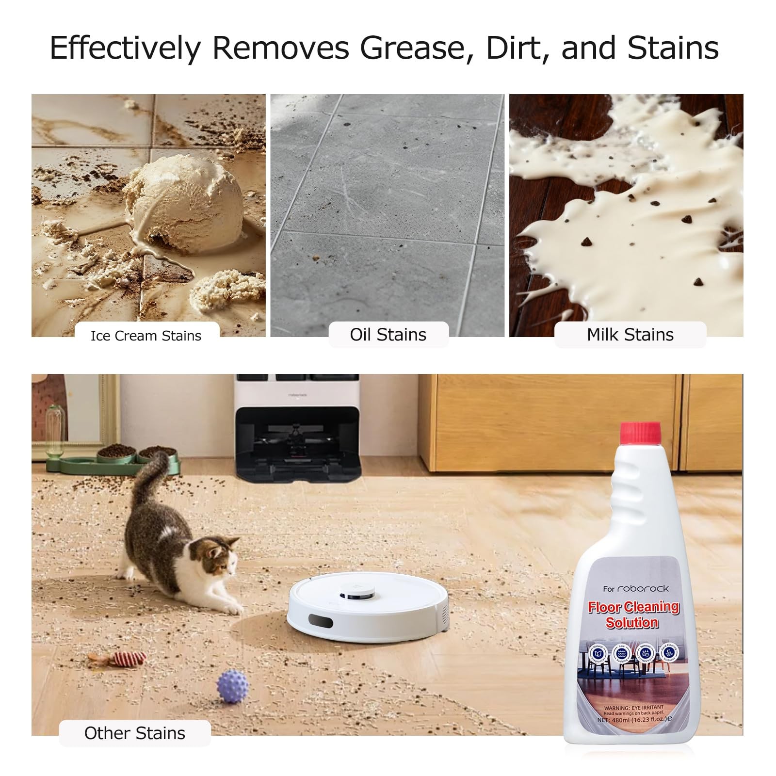 Cleaner Solution for Roborock Cleaning 16.93 Fl Oz (Pack of 2)