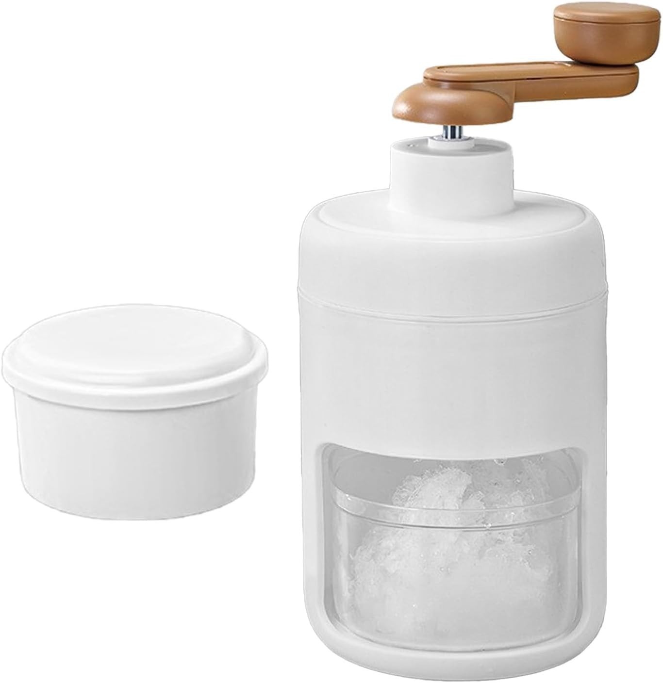 Hand-Crank Ice Shaver Smoothie Maker Portable Home Ice Shaver – BPA-Free