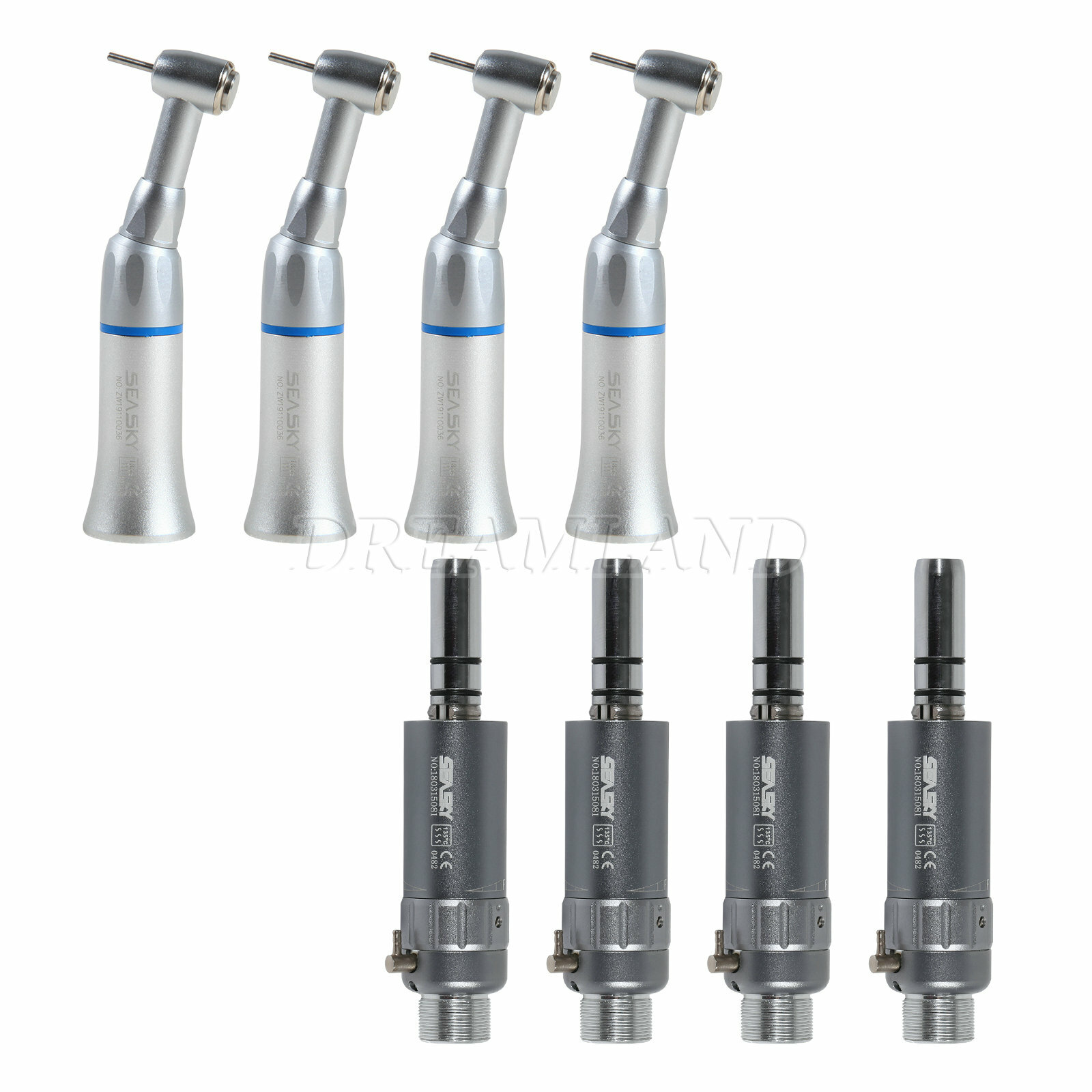 FG1.6mm Burs Dental Contra Angle Handpiece Slow Speed 2/4H Air Motor Connector