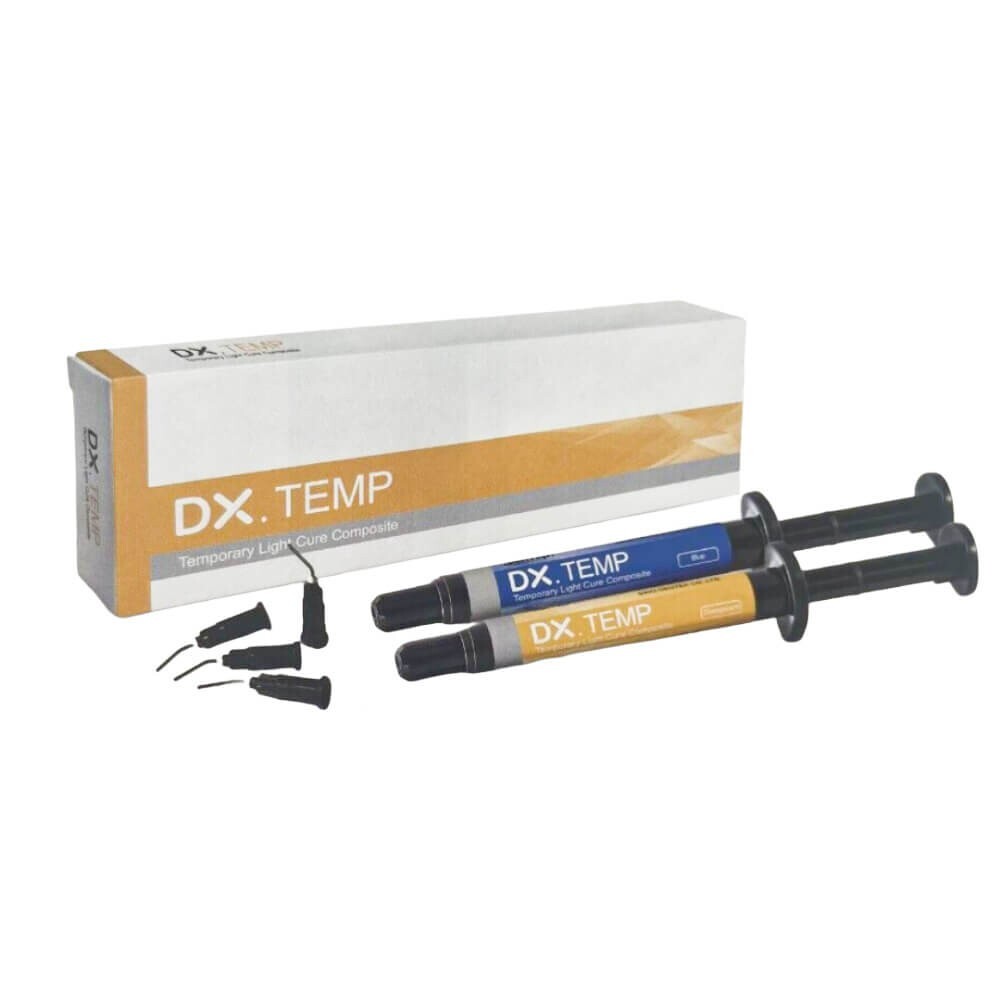 1PC Dental Dx.temp Temporary Light Cure Composite 2.5G/syringe Transparent Color