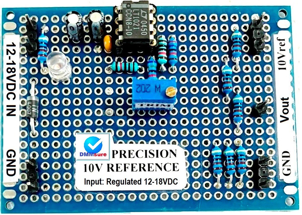 NEW 10V PRECISION VOLTAGE REFERENCE 0.003% ACCURACY PLUS 1V REFERENCE OUTPUT TAP