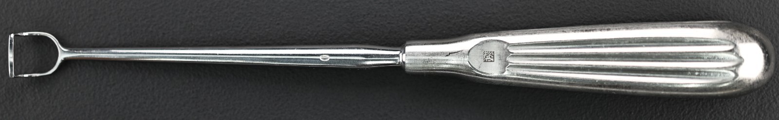 Jarit 430-145 Barnhill Adenoid Curette, Size 0, Curved, 10.5 mm Tip/Jaw, 216 mm