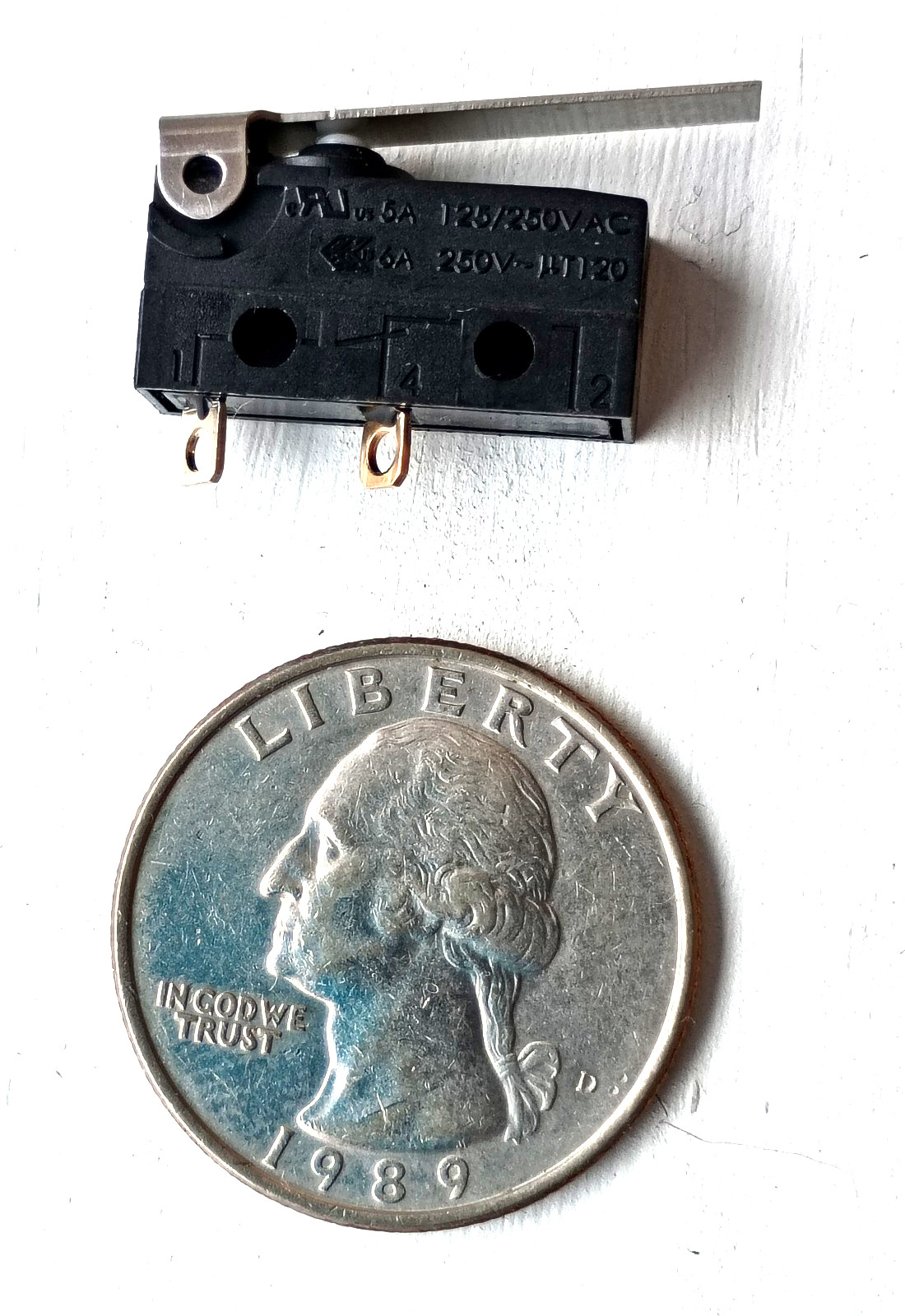 Qty. of 10, Micro Switch, Waterproof, Normally Open SPST, New
