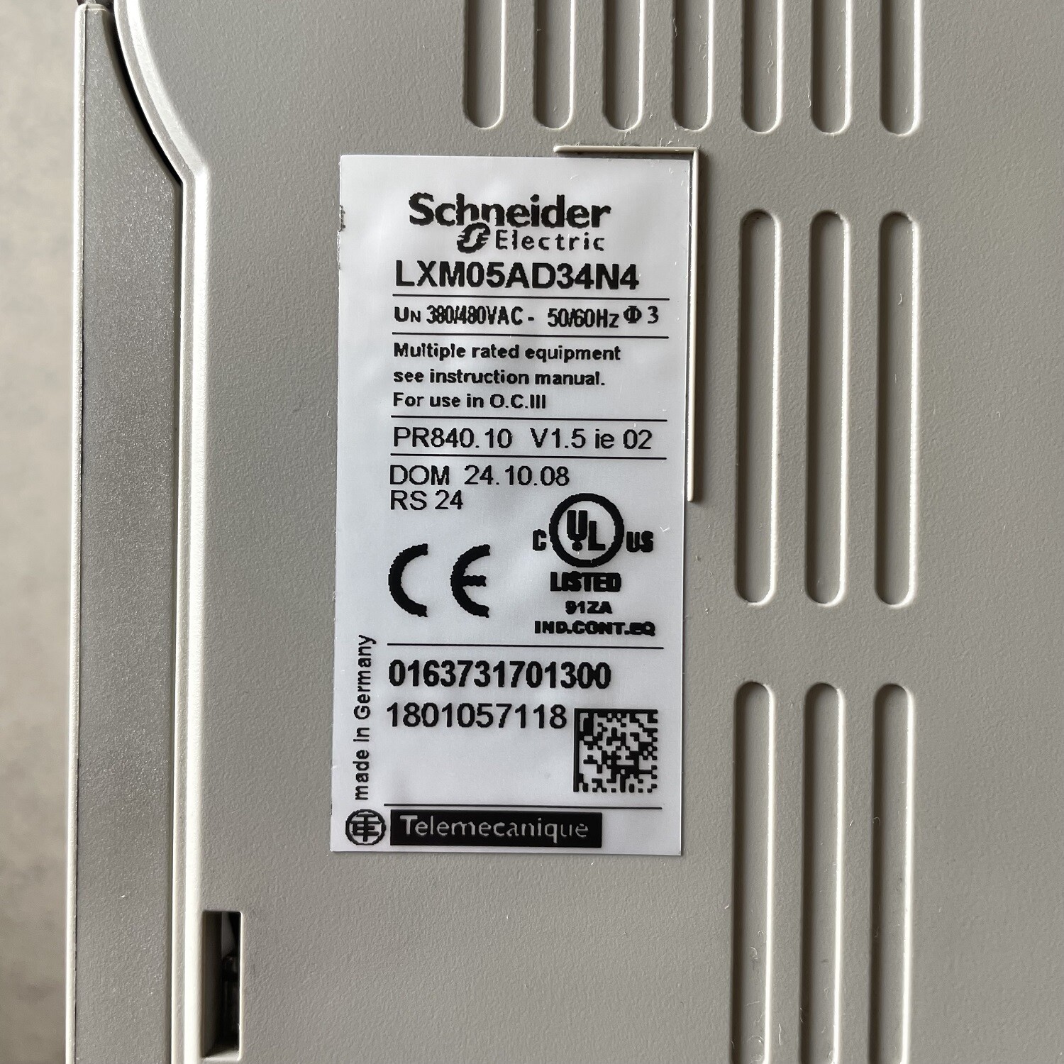 1pc for second-hand servo driver LXM05AD34N4 [beautiful appearance]