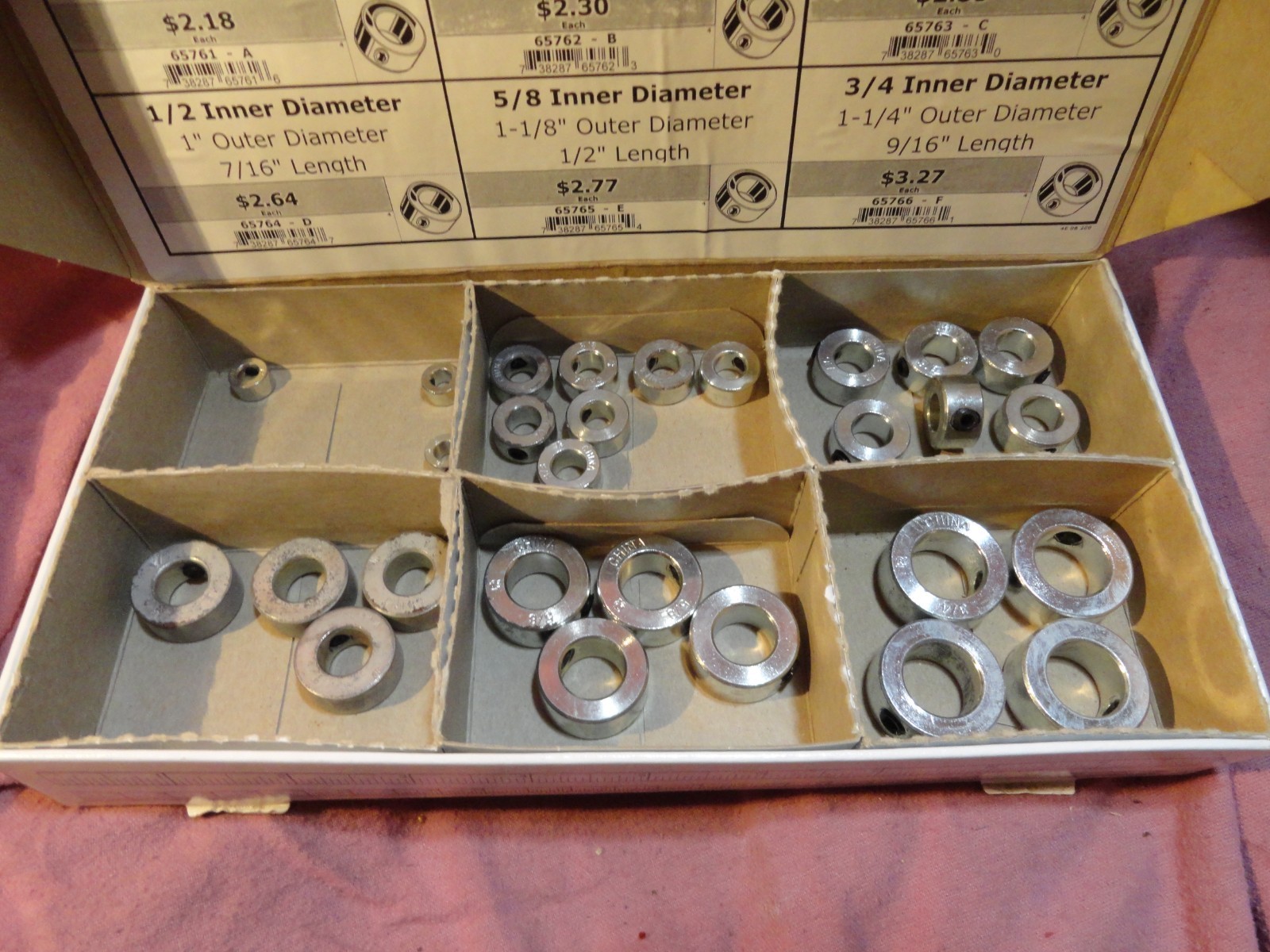 SHAFT COLLARS W/SET SCREW NEW REPAIR SHOP ASSORTMENT MID-WEST FASTENER FAST SHIP