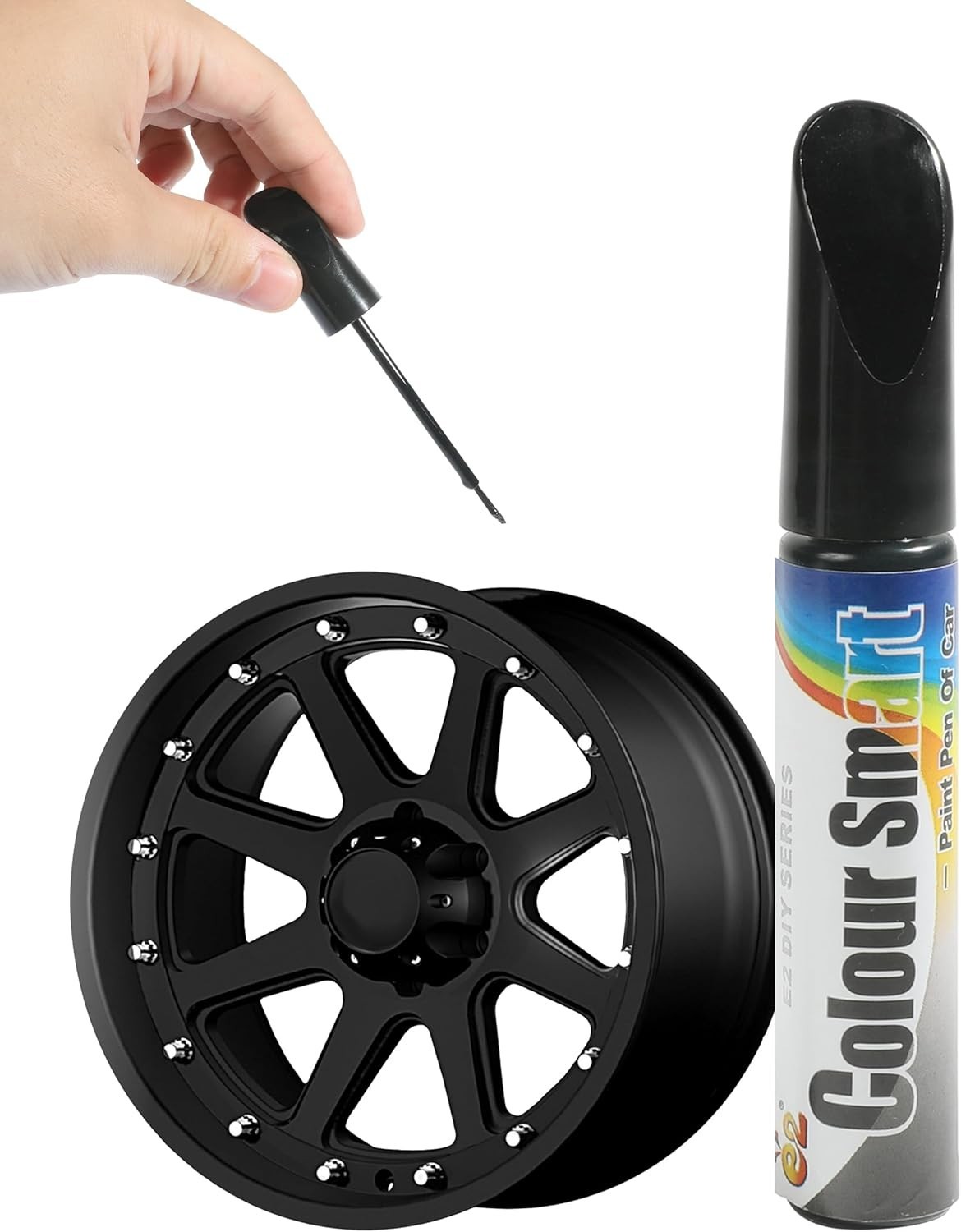 Black Touch-Up Paint Pen for Car Scratch and Wheel Rim Repair